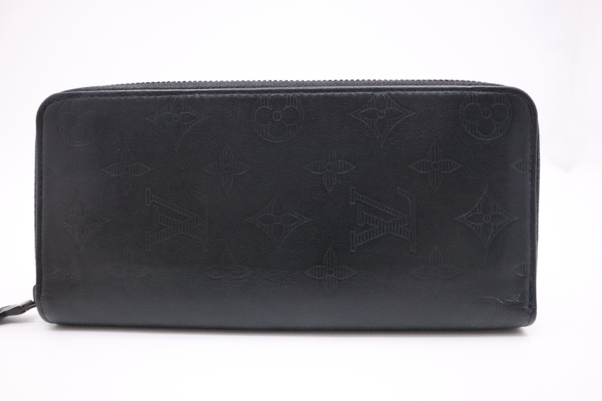 Louis Vuitton Long Zippy Shadow Leather Wallet Case