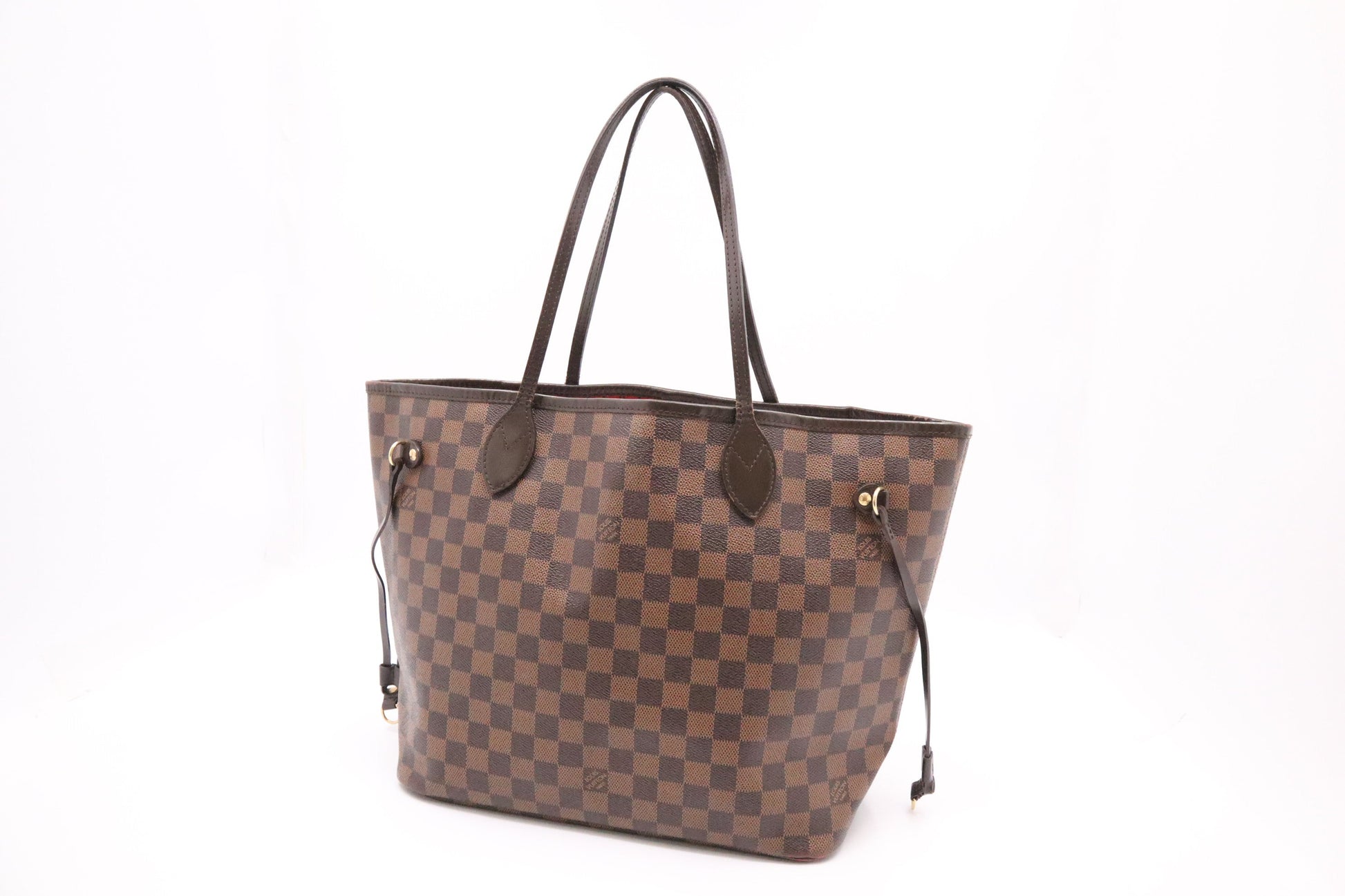 Louis Vuitton Neverfull MM Ebene Damier Canvas Tote Bag