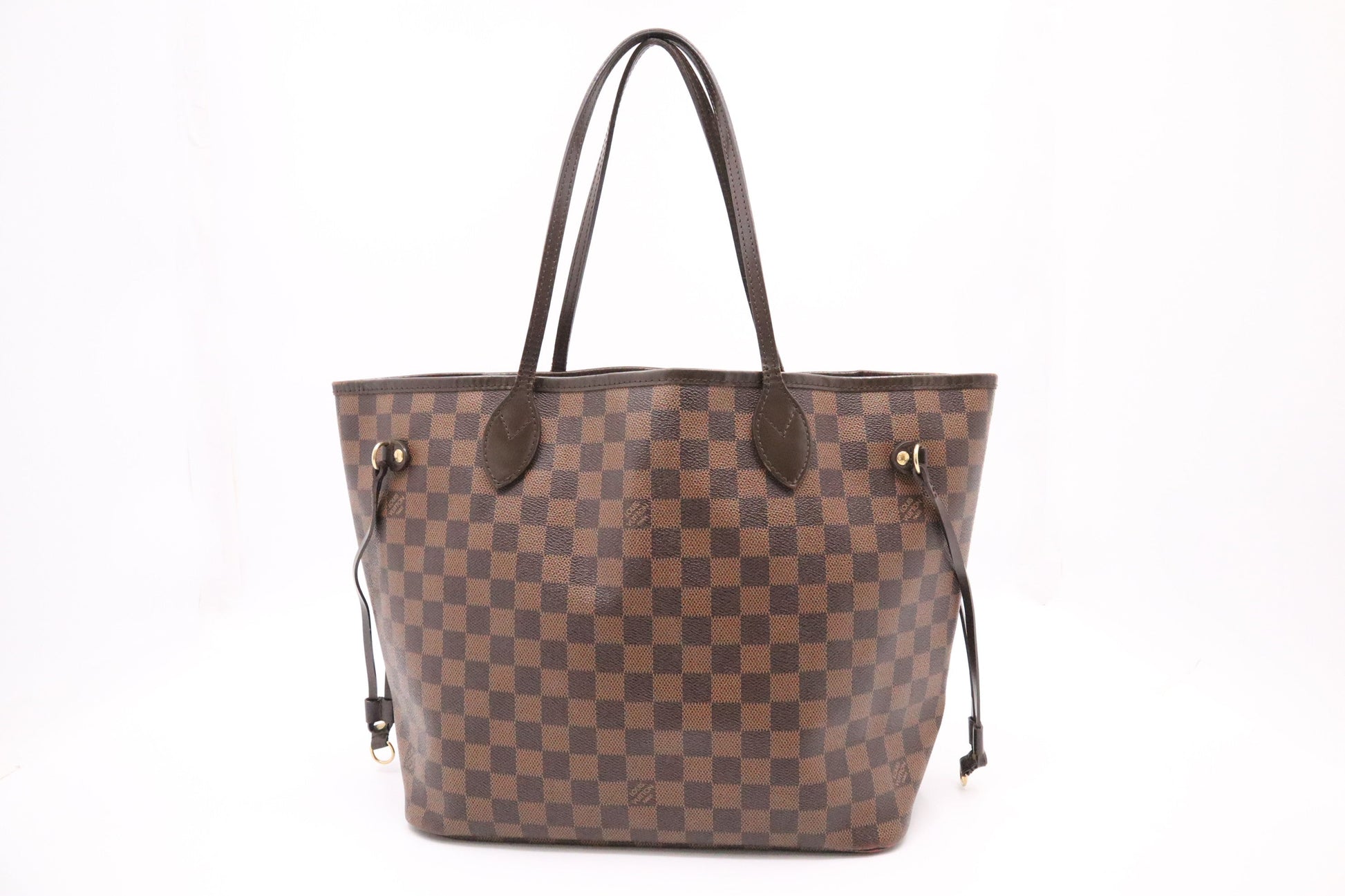 Louis Vuitton Neverfull MM Ebene Damier Canvas Tote Bag