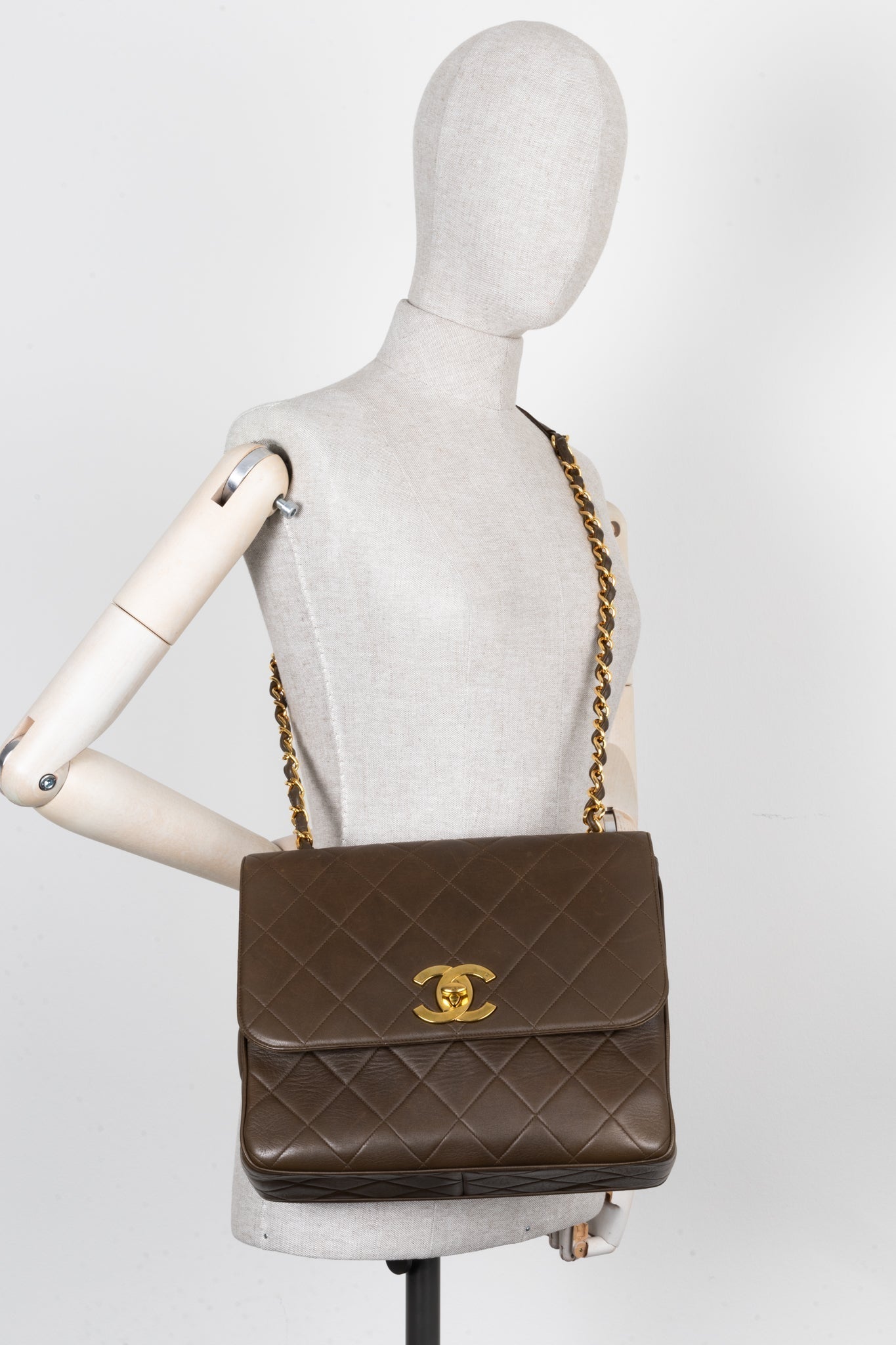 Chanel   Flap Bag Brown