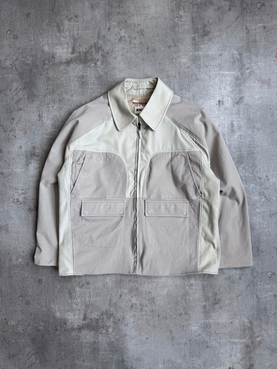 Prada Handbag VT Rework: Sport Raglan Swing Blouson SC: Beige Large