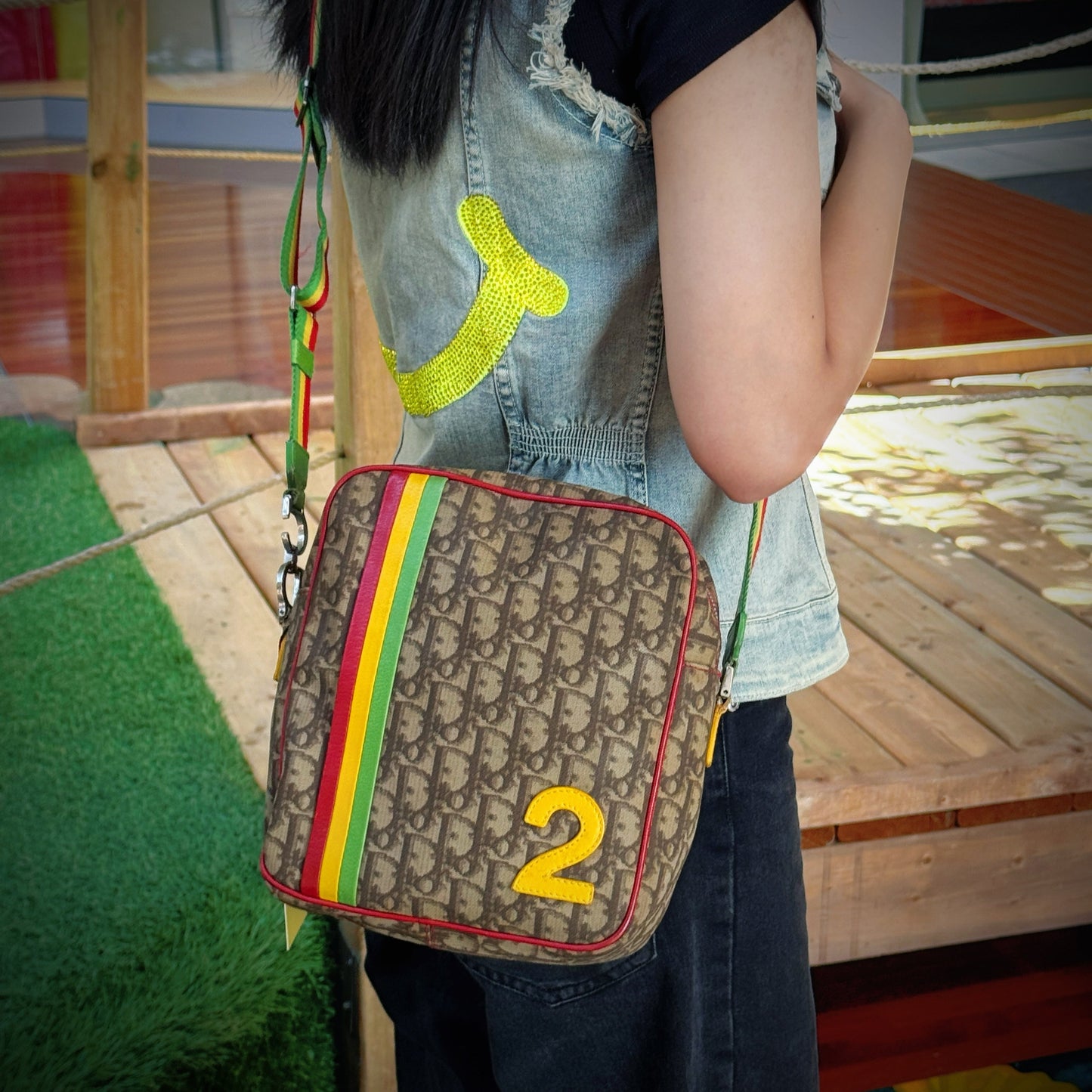 Dior Christian issimo Rasta Messenger Bag Tws Crossbody Bag