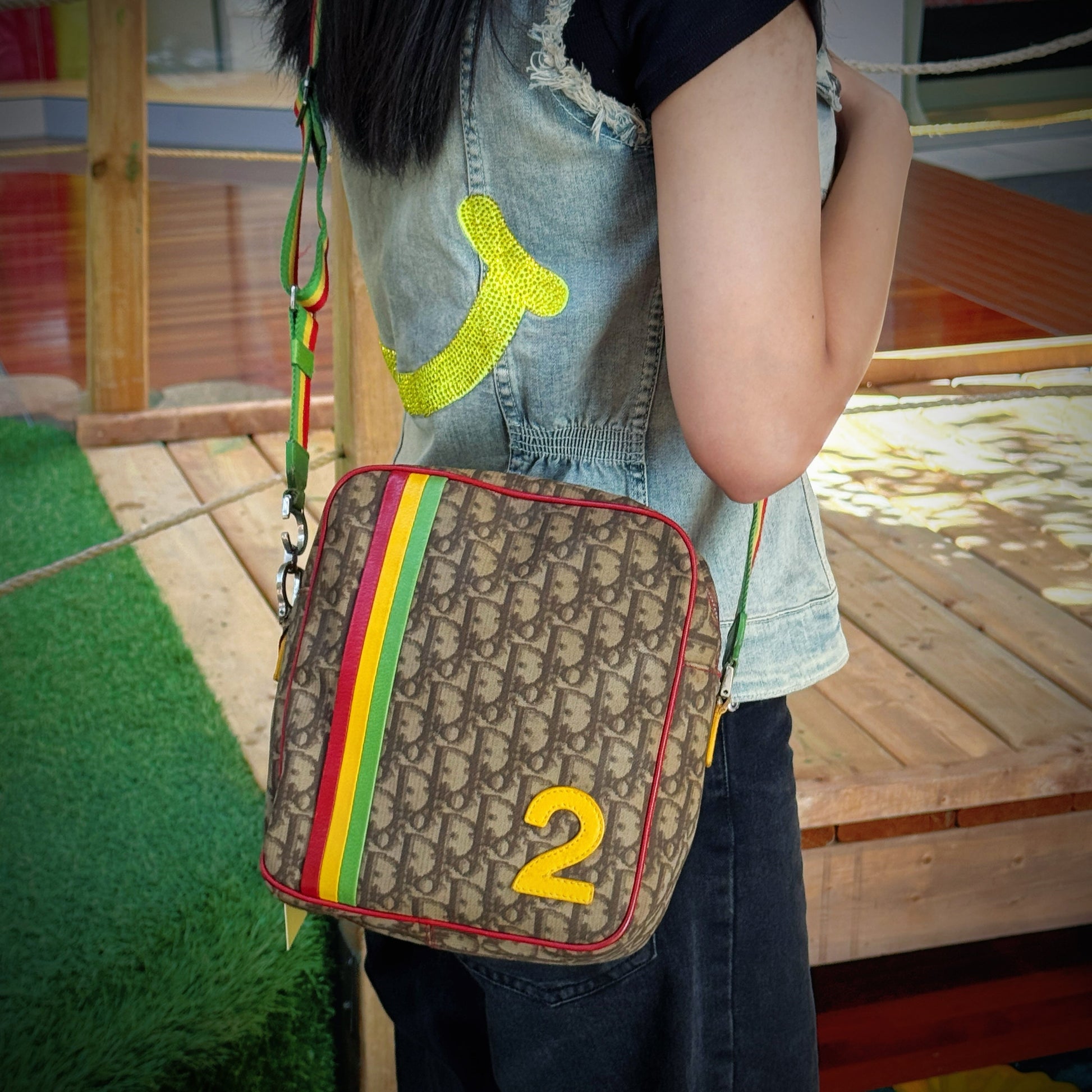 Dior Christian issimo Rasta Messenger Bag Tws Crossbody Bag