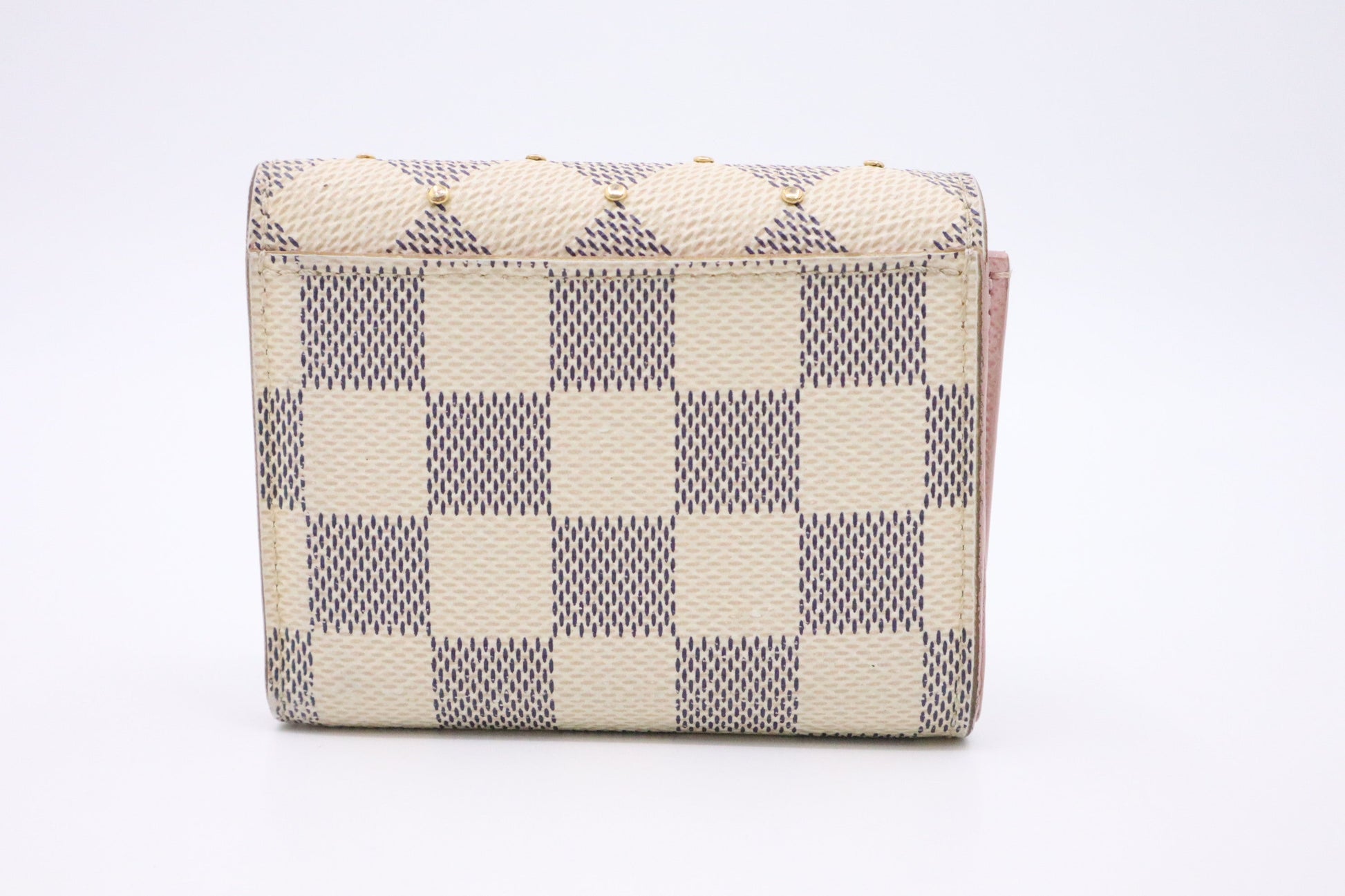Louis Vuitton Studded Zoe Azur Canvas Damier Wallet Case