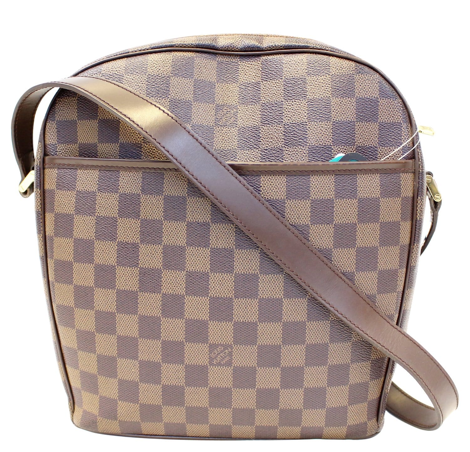 Louis Damier Ebene Ipanema Gm Crossbody Bag Brown