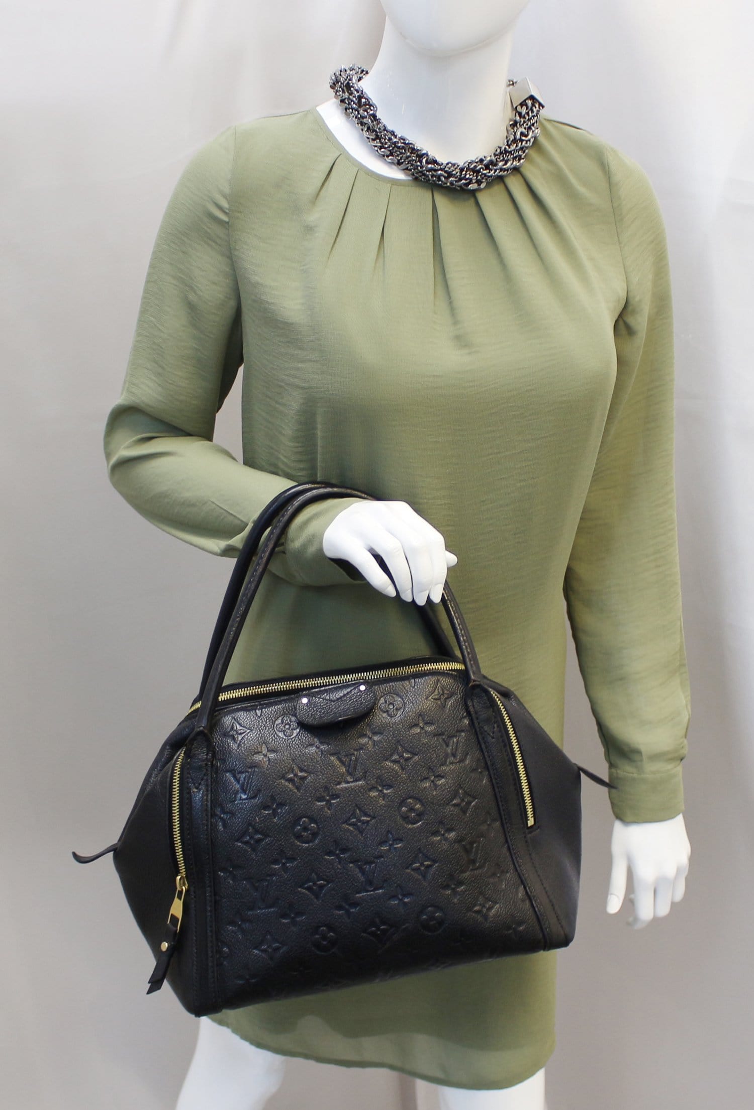 Louis Empreinte Marais Mm Satchel Bag Monogram Travel Bag