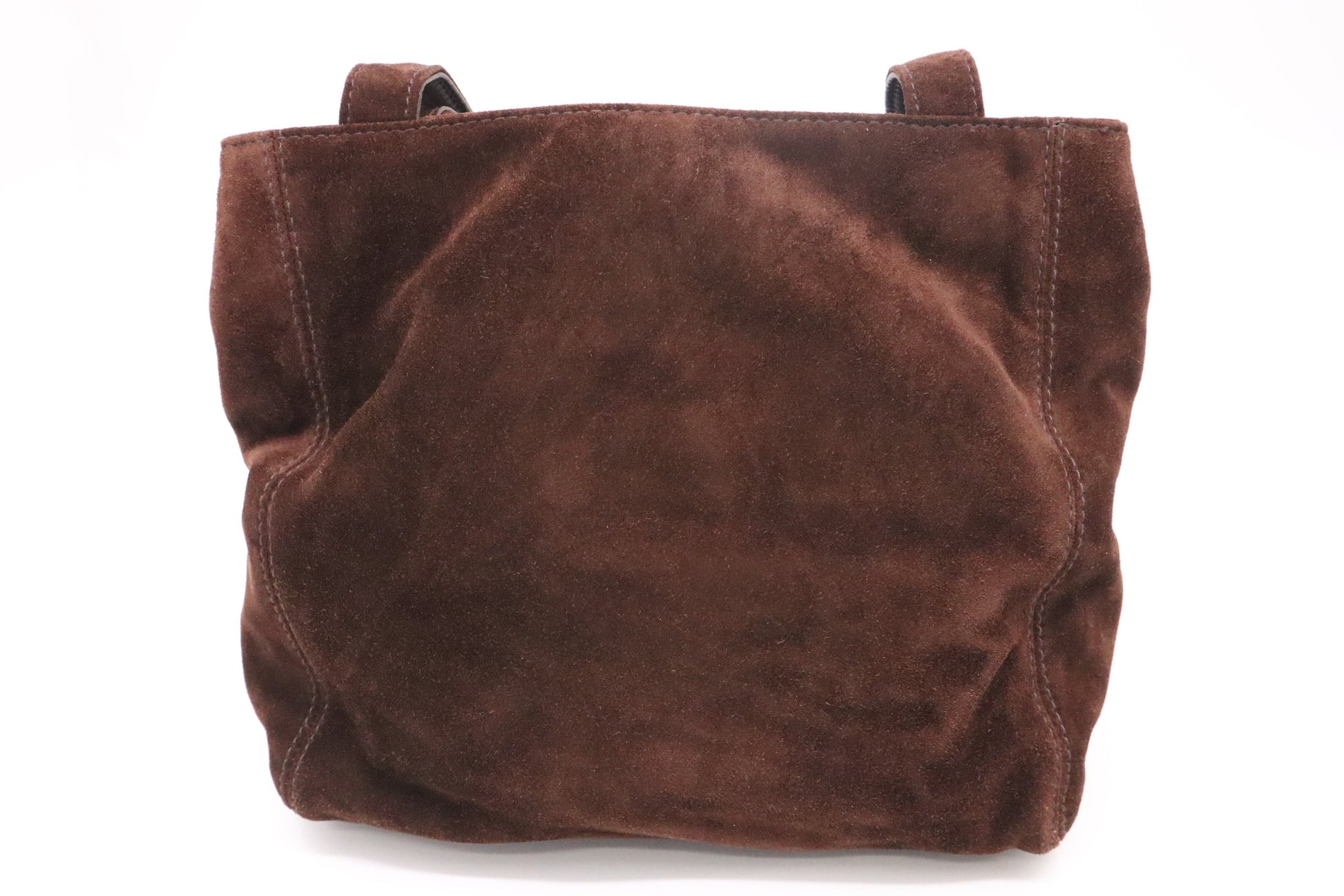 Chanel Suede Brown Leather Tote Bag
