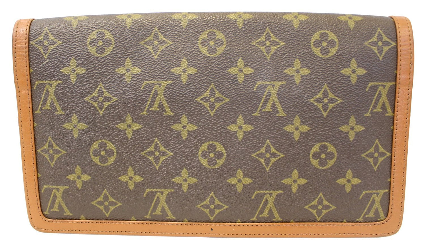 Louis Pochette Dame Gm Clutch Canvas Monogram Clutch Bag