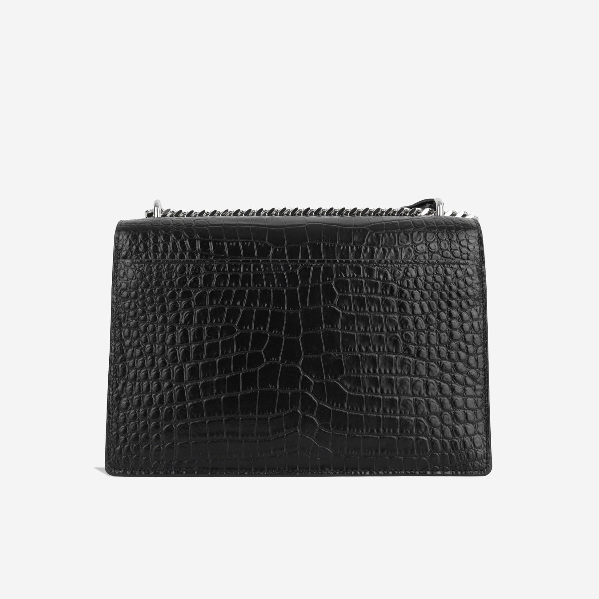 YSL Saint Laurent Sunset Crossbody Bag Medium Embossed Leather Shw