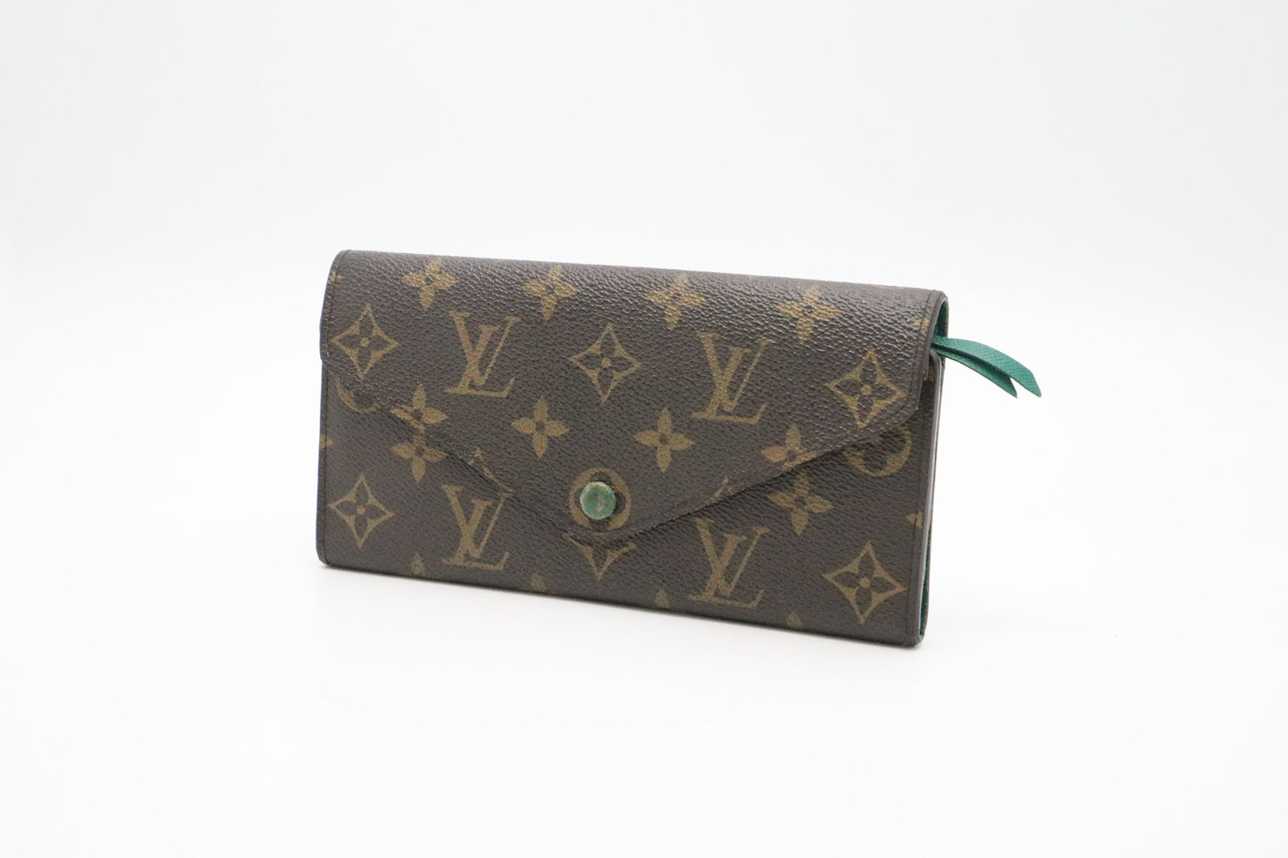 Louis Vuitton Emilie Long Monogram Canvas Green Wallet Case