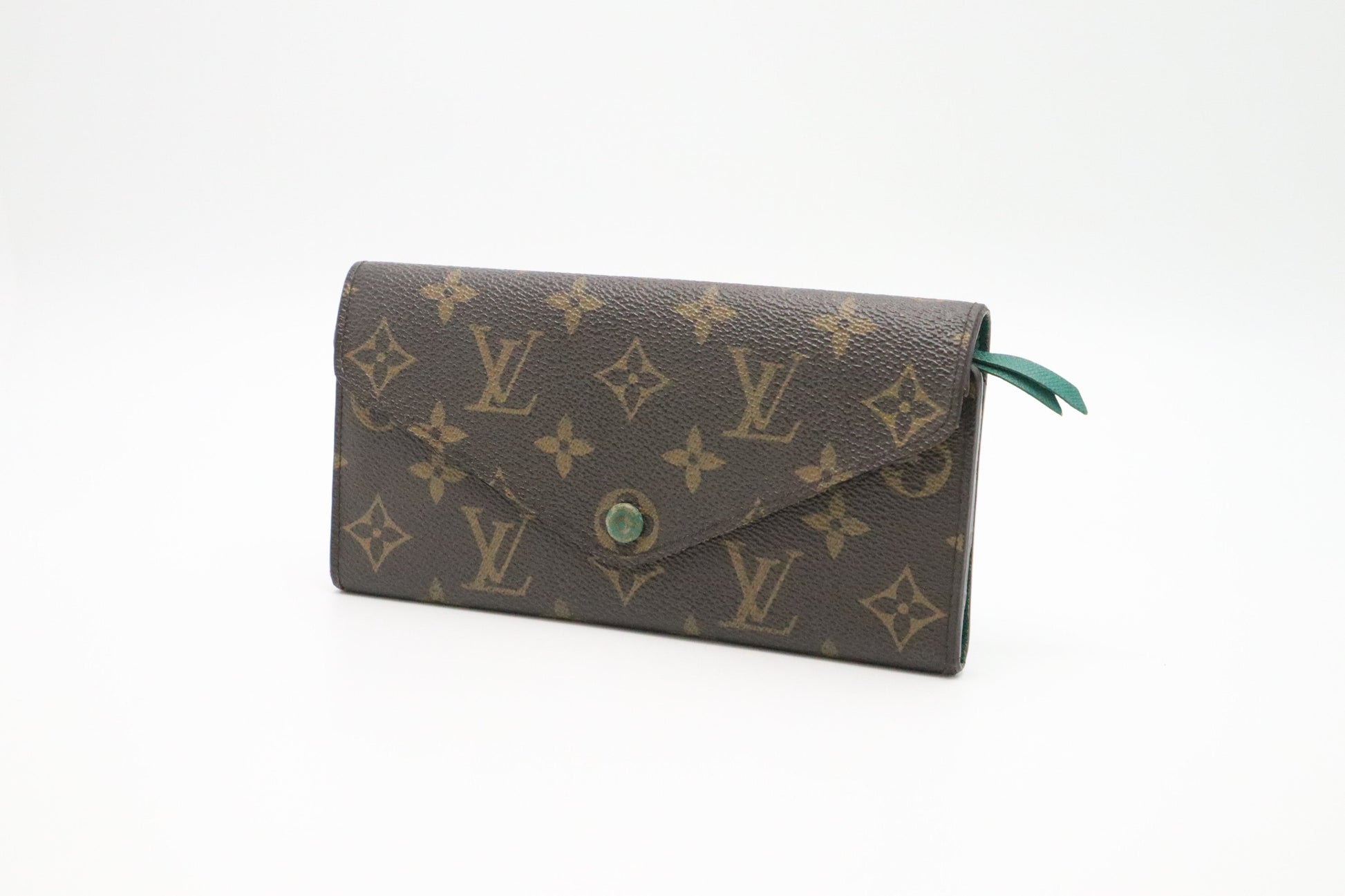 Louis Vuitton Emilie Long Monogram Canvas Green Wallet Case
