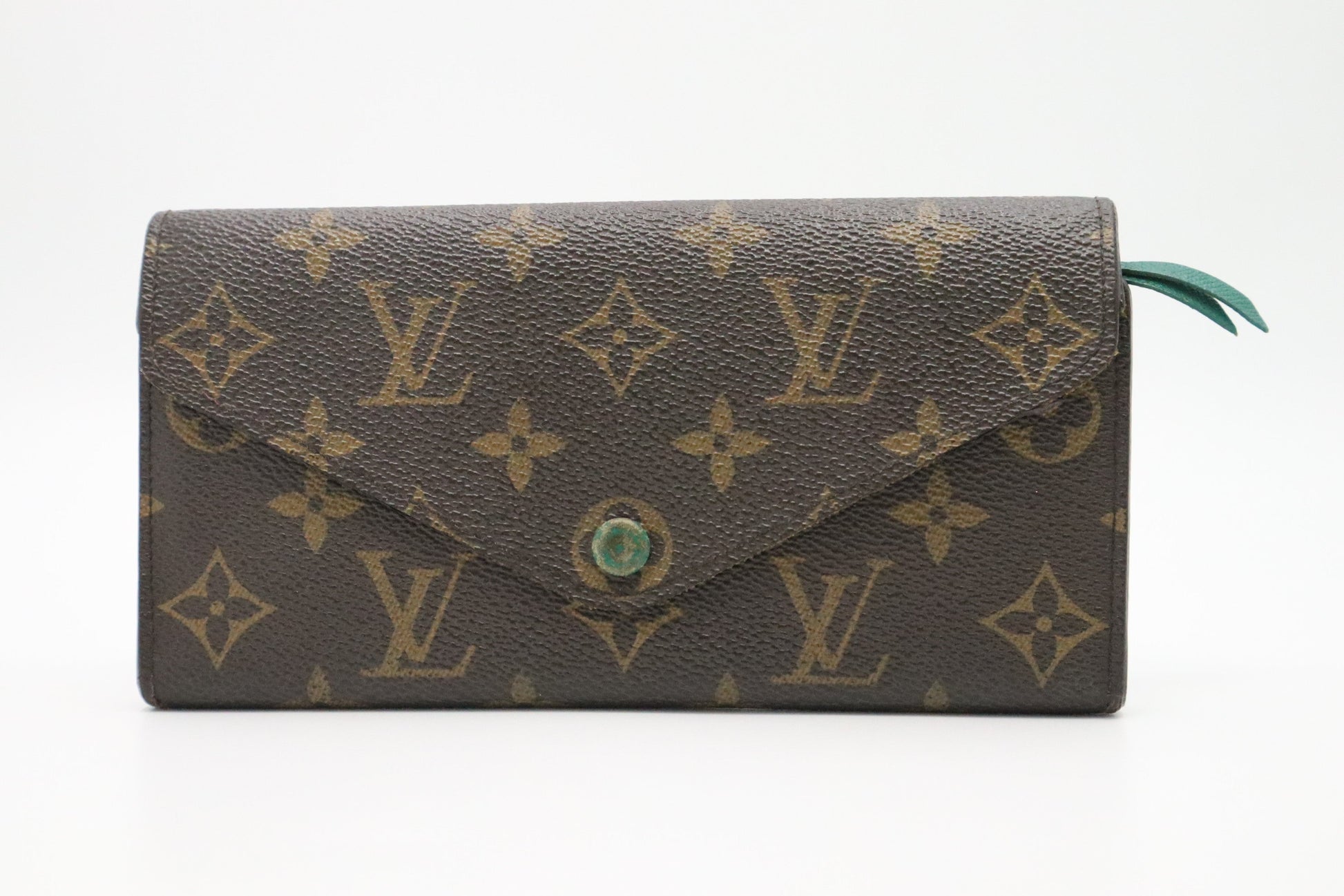 Louis Vuitton Emilie Long Monogram Canvas Green Wallet Case