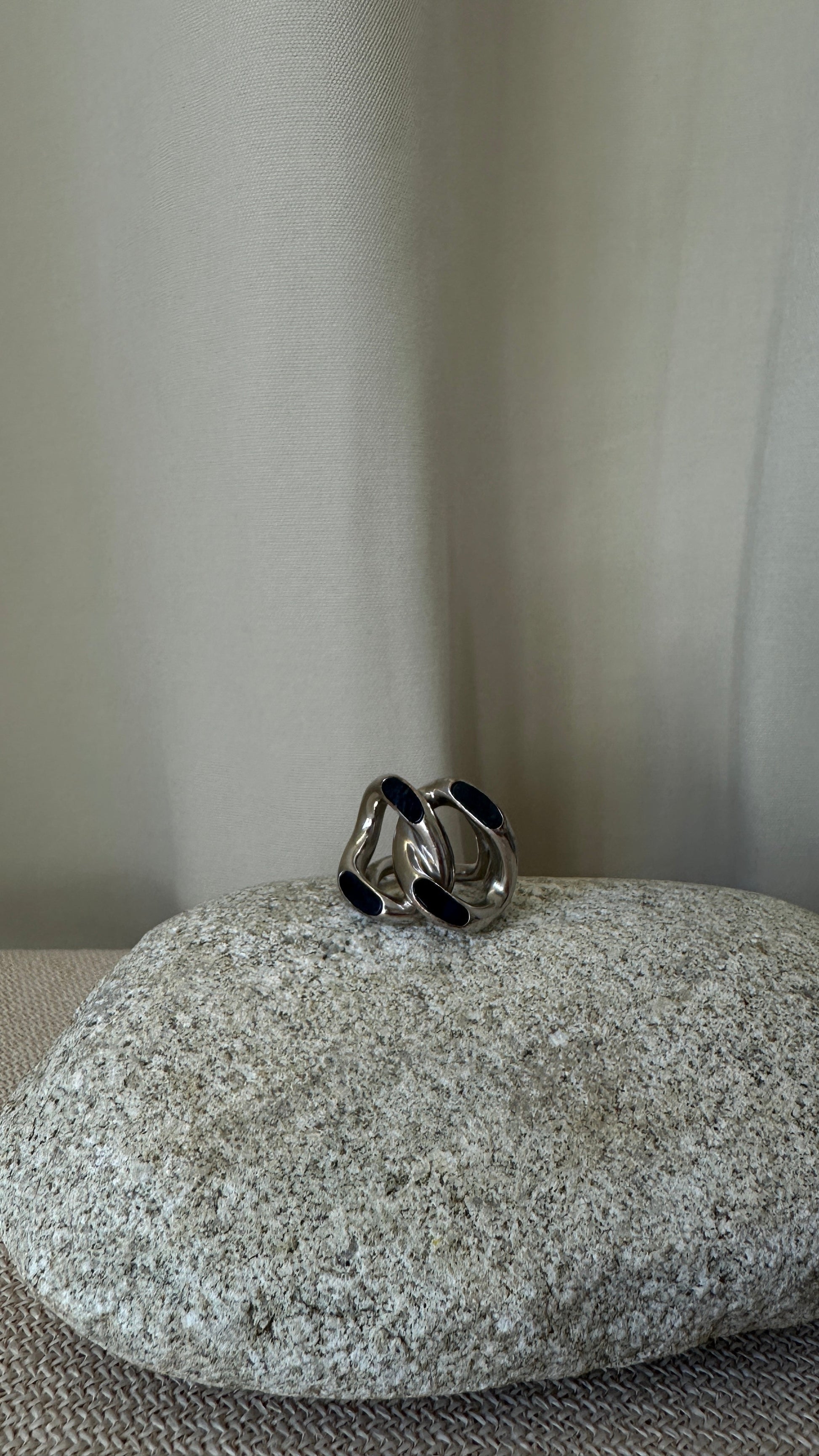 Dior Double Ring Silver Jewelry