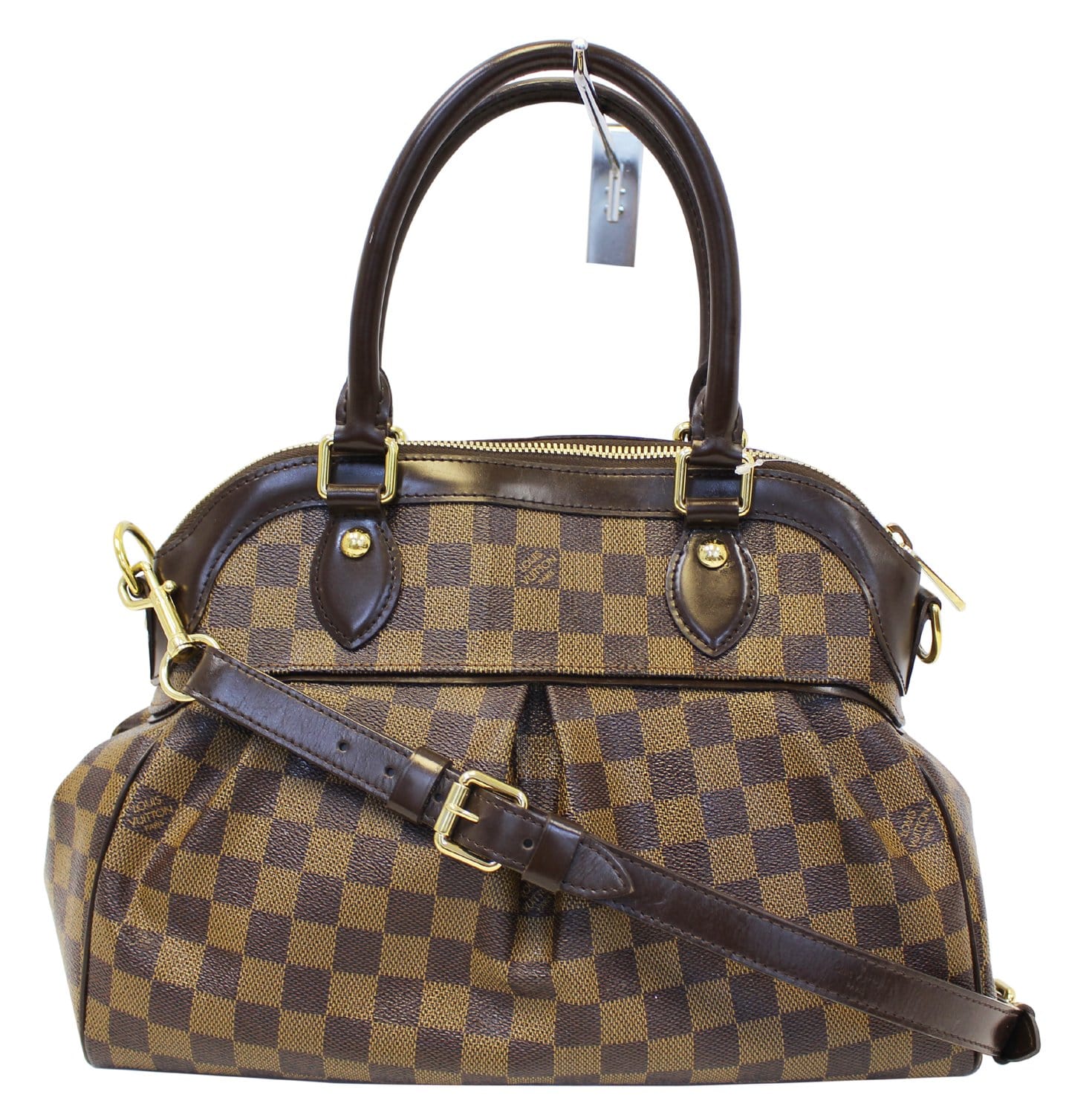 Louis Damier Ebene Trevi Pm Shoulder Bag Brown
