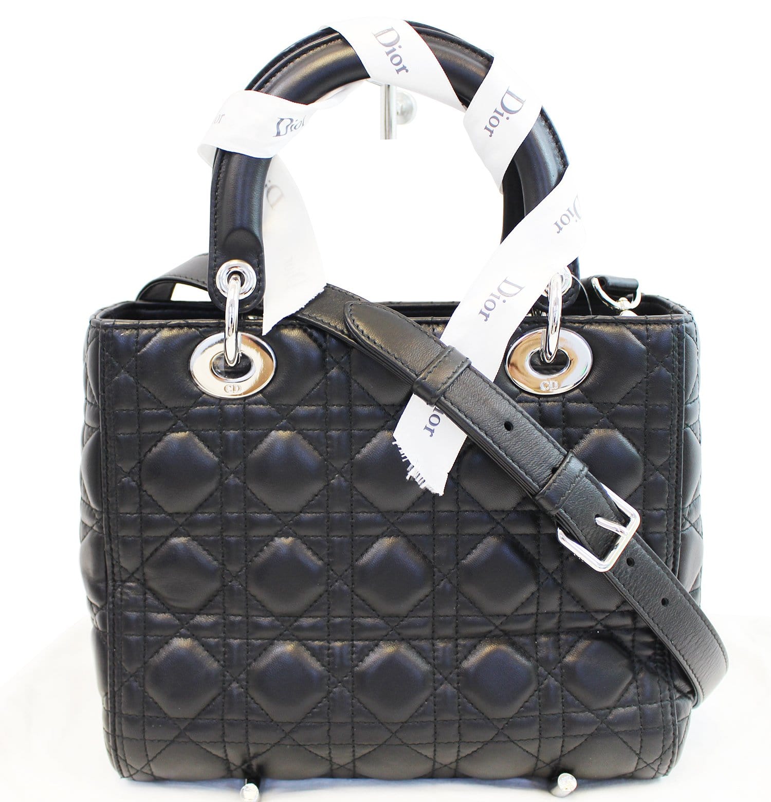 Dior Cannage Lady Bag Leather Quilted Travel Bag