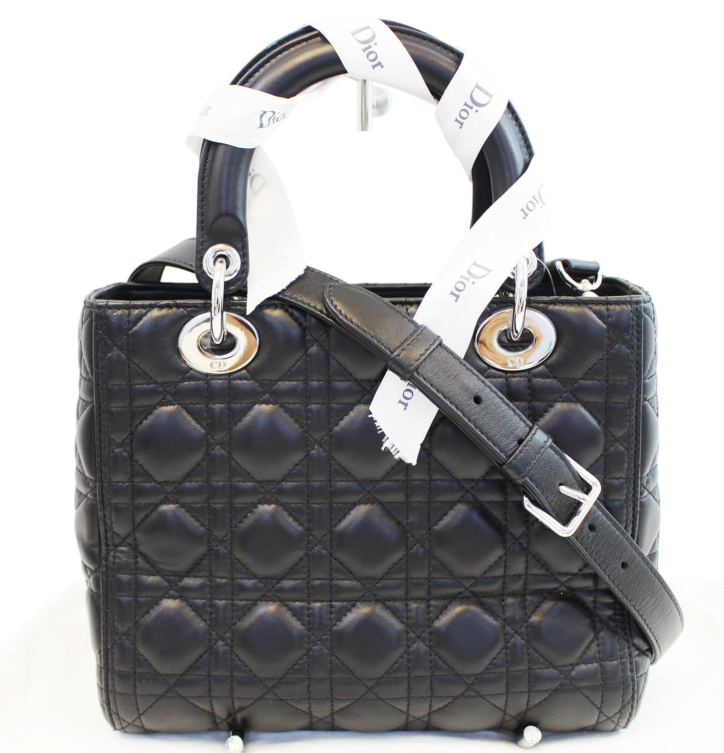 Dior Cannage Lady Bag Leather Lambskin Quilted Satchel Bag