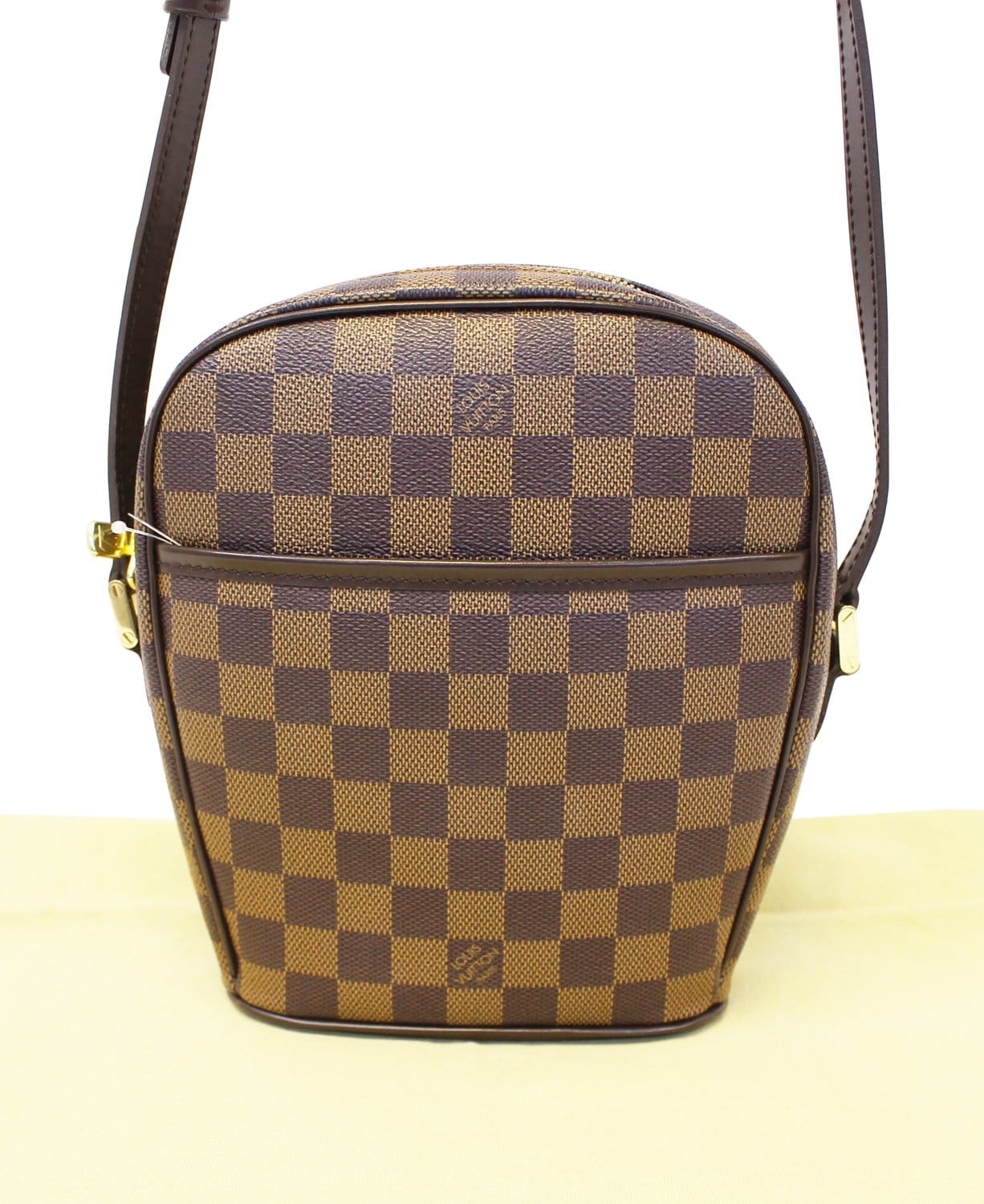 Louis Damier Ebene Ipanema Pm Crossbody Bag Brown