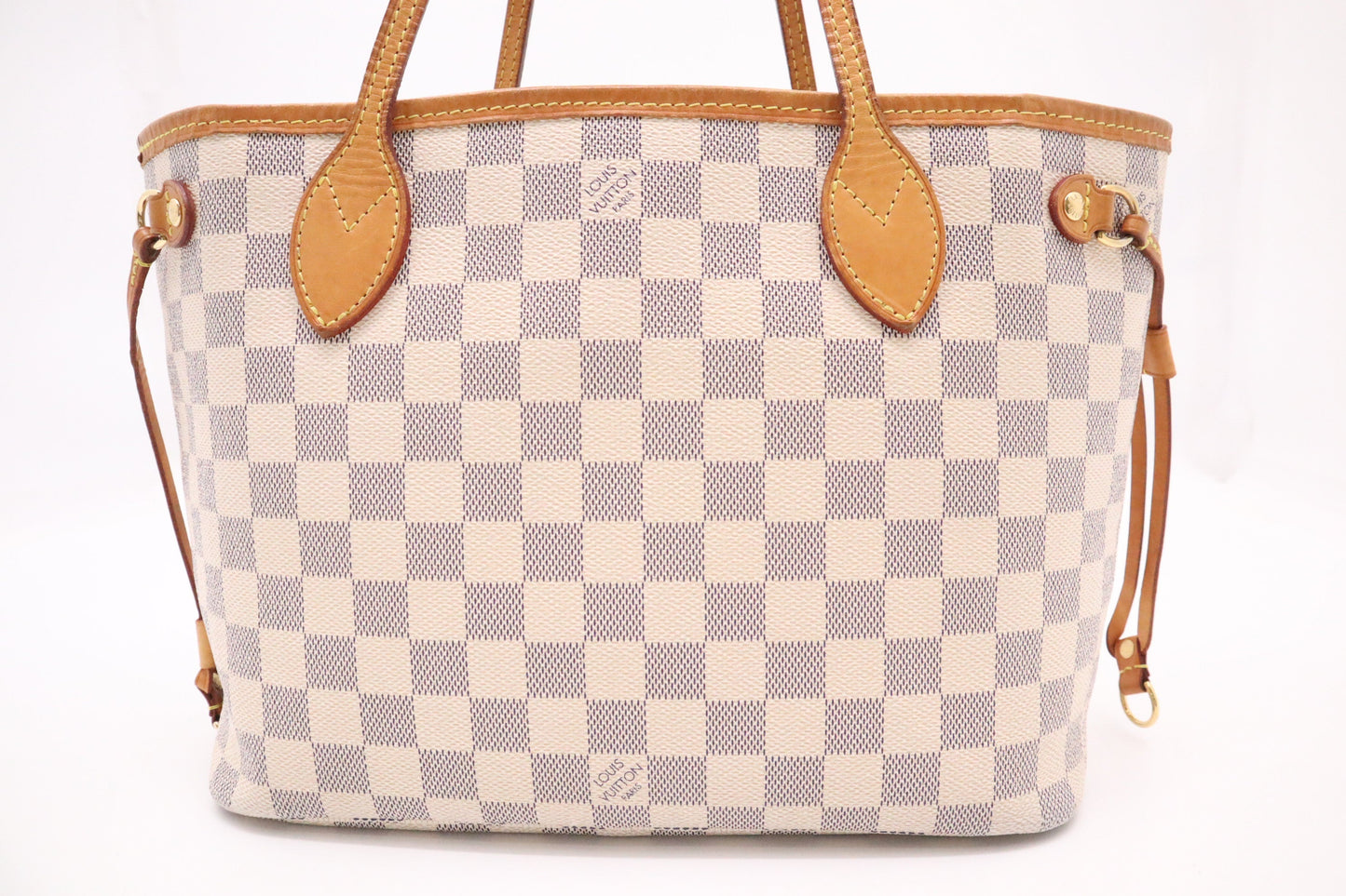 Louis Vuitton Neverfull PM Azur Damier Canvas Tote Bag