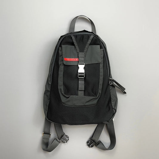 Prada Backpack Sport Grey & Mesh Black Gray