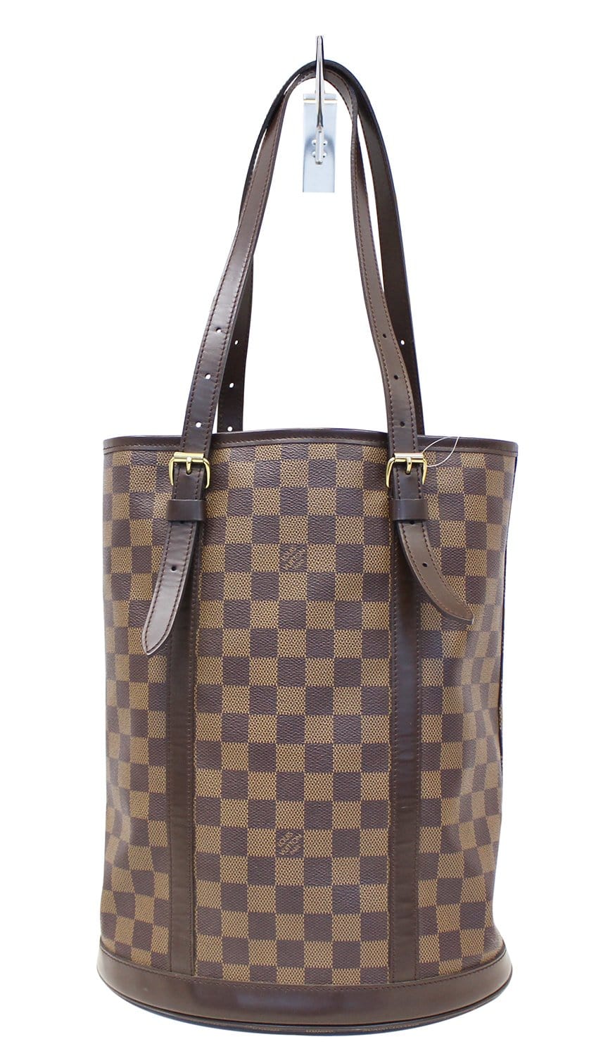Louis Damier Ebene Special Order Shoulder Bag Large Bucket
