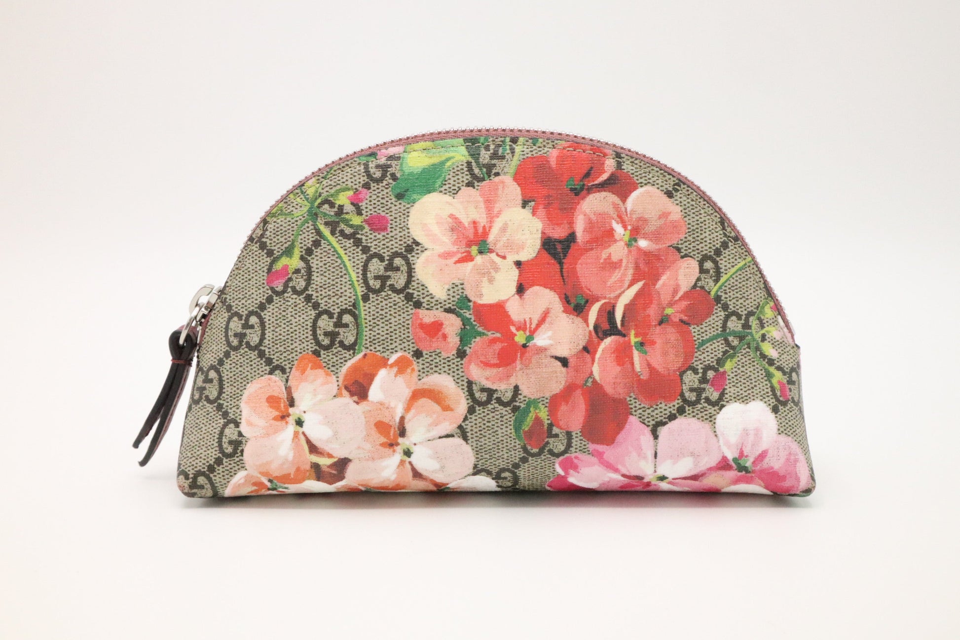 Gucci Pouch Blooms GG Canvas Pink Handbag
