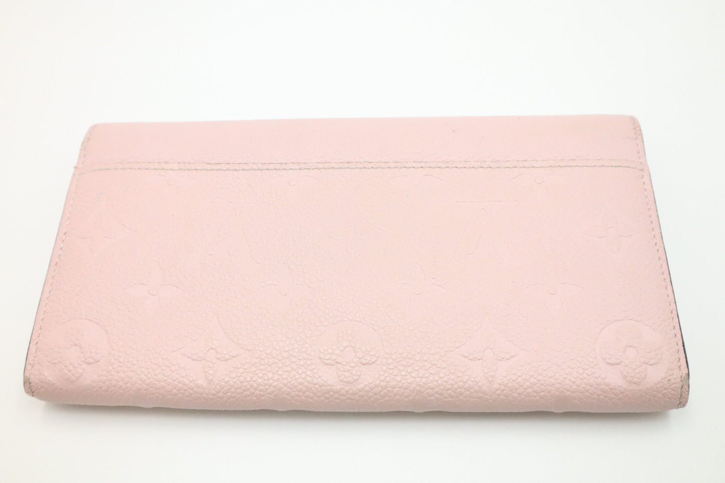 Louis Vuitton Sarah Pink Leather Empreinte Wallet Case