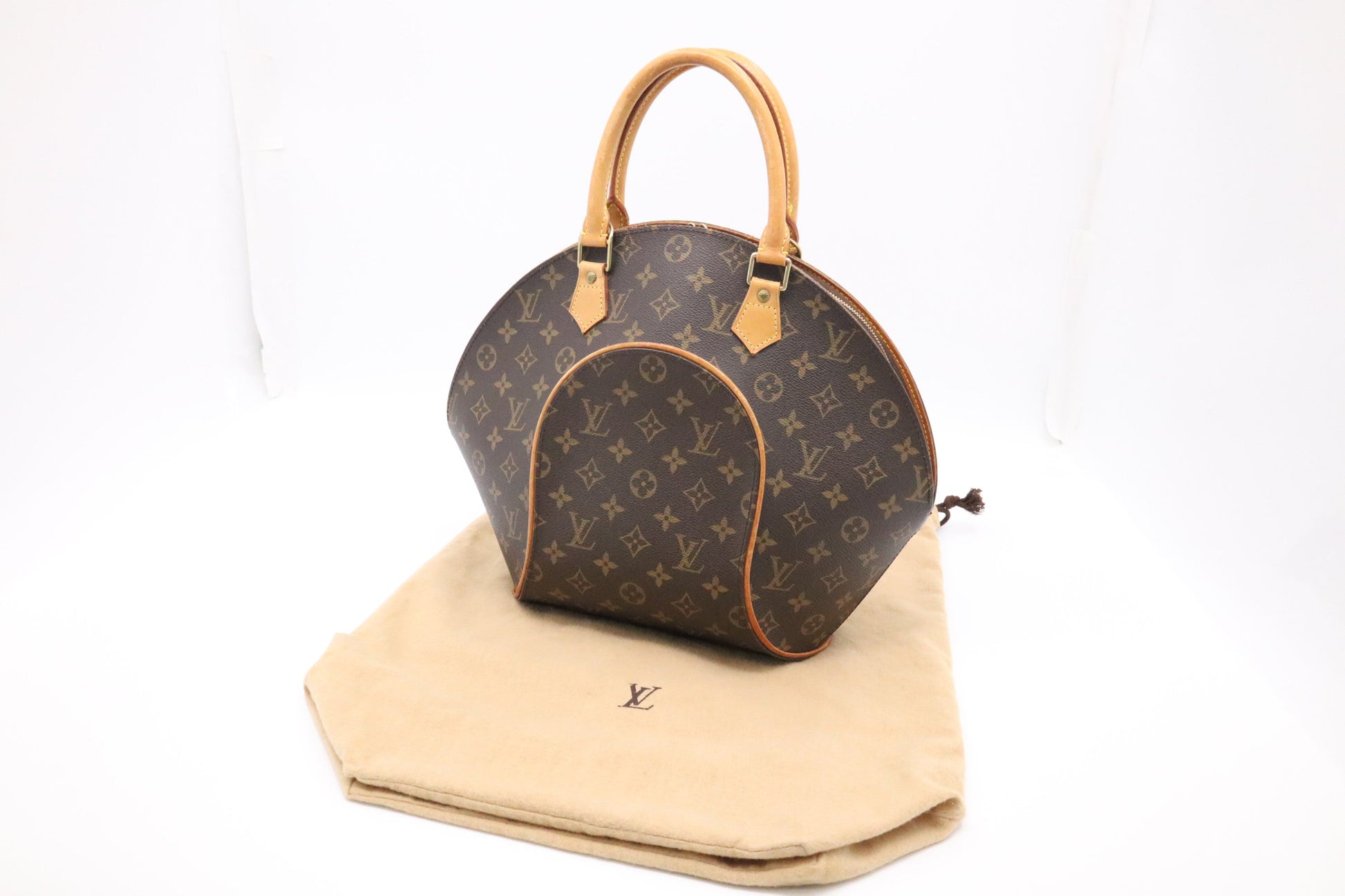 Louis Vuitton Ellipse MM Monogram Canvas Handbag Canvas 1