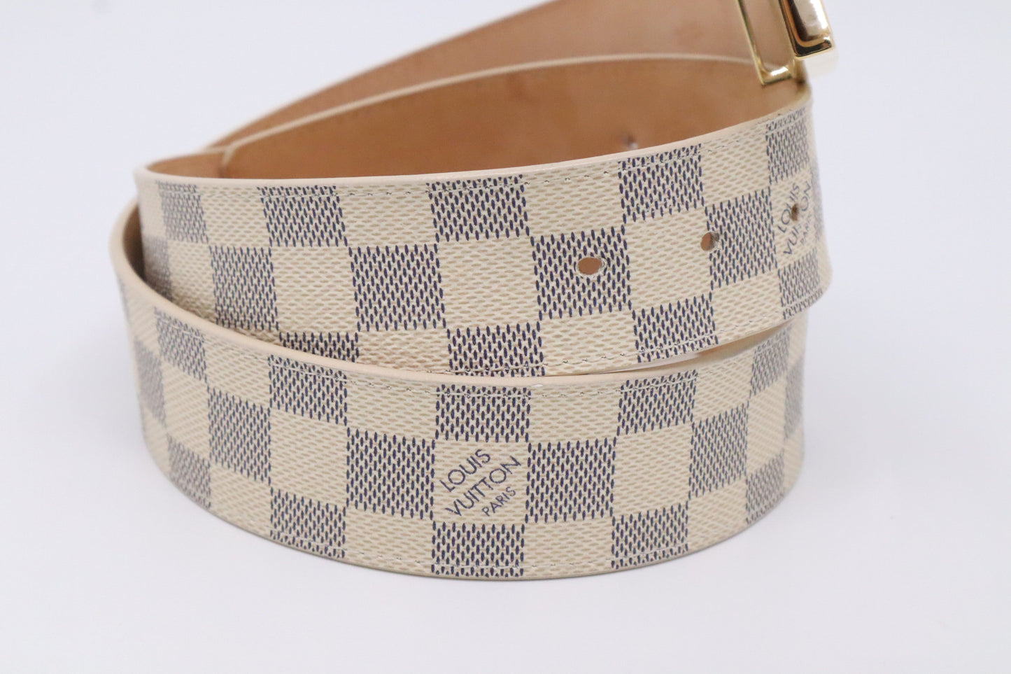 Louis Vuitton Belt Azur Damier Canvas