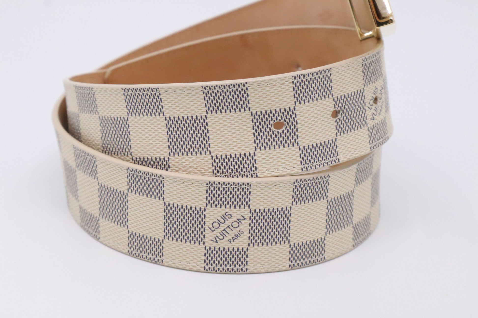 Louis Vuitton Belt Azur Damier Canvas