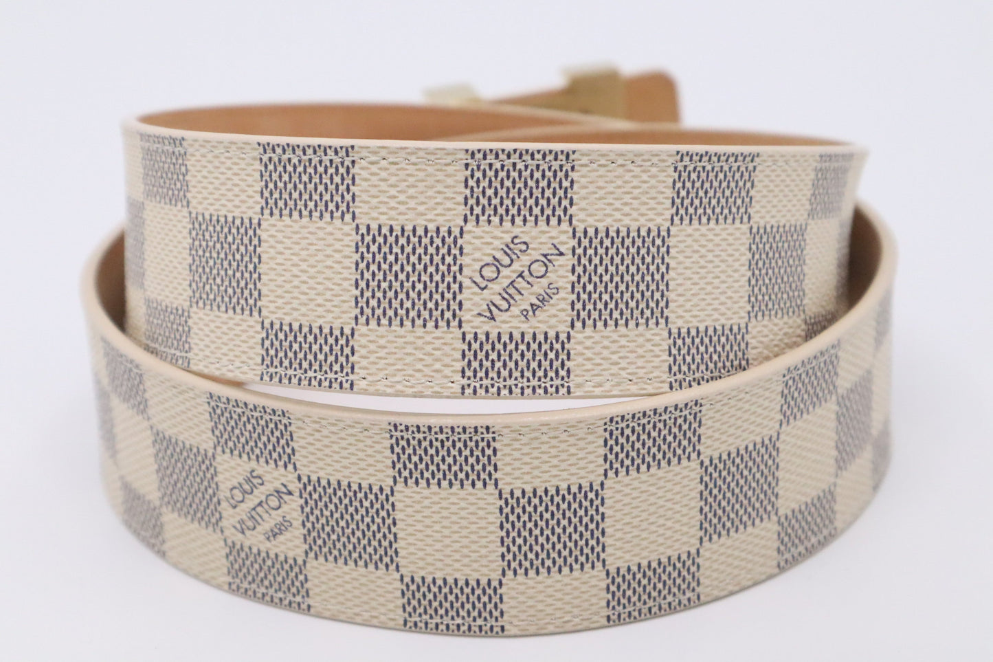 Louis Vuitton Belt Azur Damier Canvas