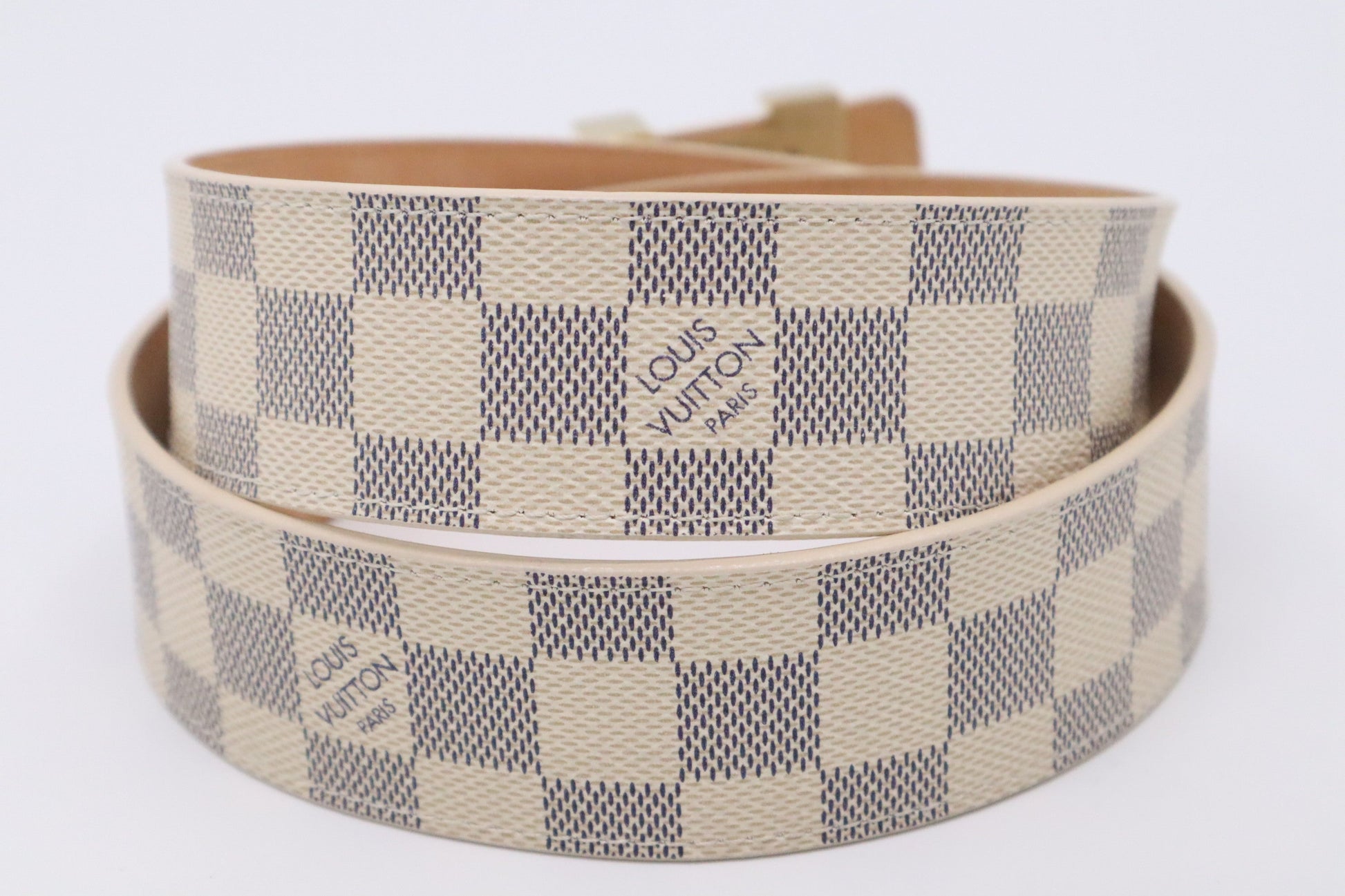 Louis Vuitton Belt Azur Damier Canvas