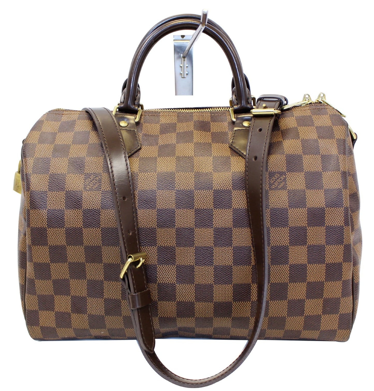 Louis Damier Ebene Speedy Bandouliere Shoulder Bag