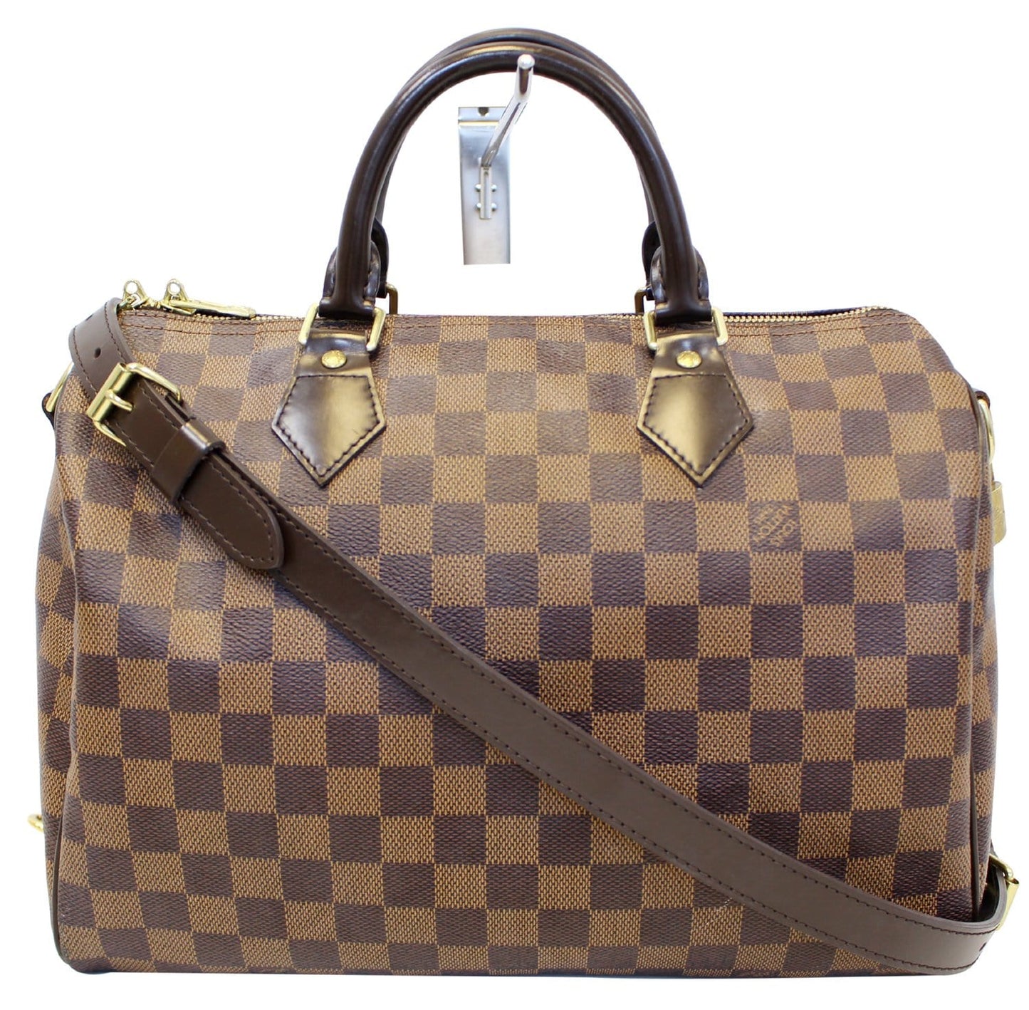 Louis Damier Ebene Speedy Bandouliere Shoulder Bag