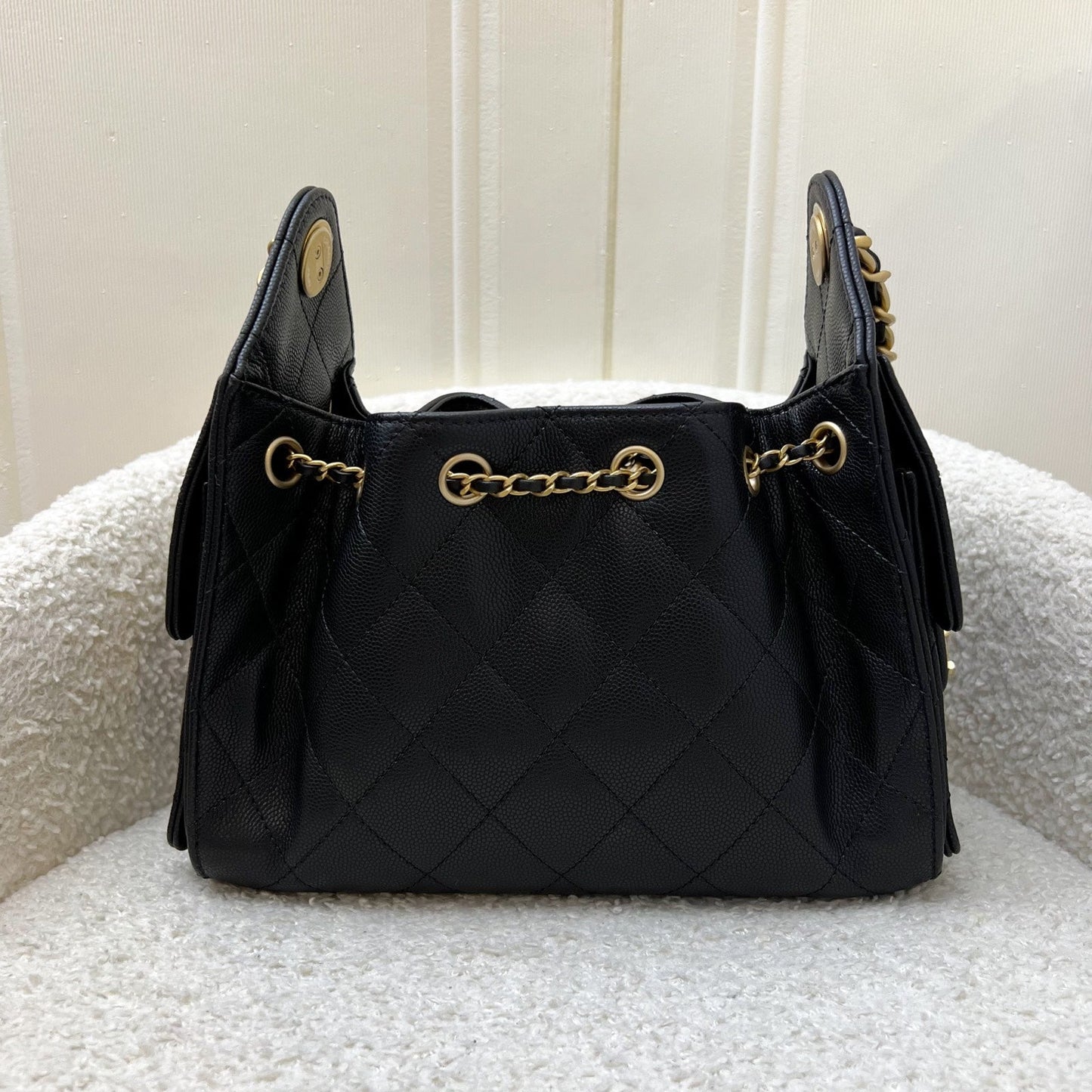 [BN - Jan 2026] Chanel 25 Mini Hobo Bag in Black Caviar and AGHW (Model: AS5631)