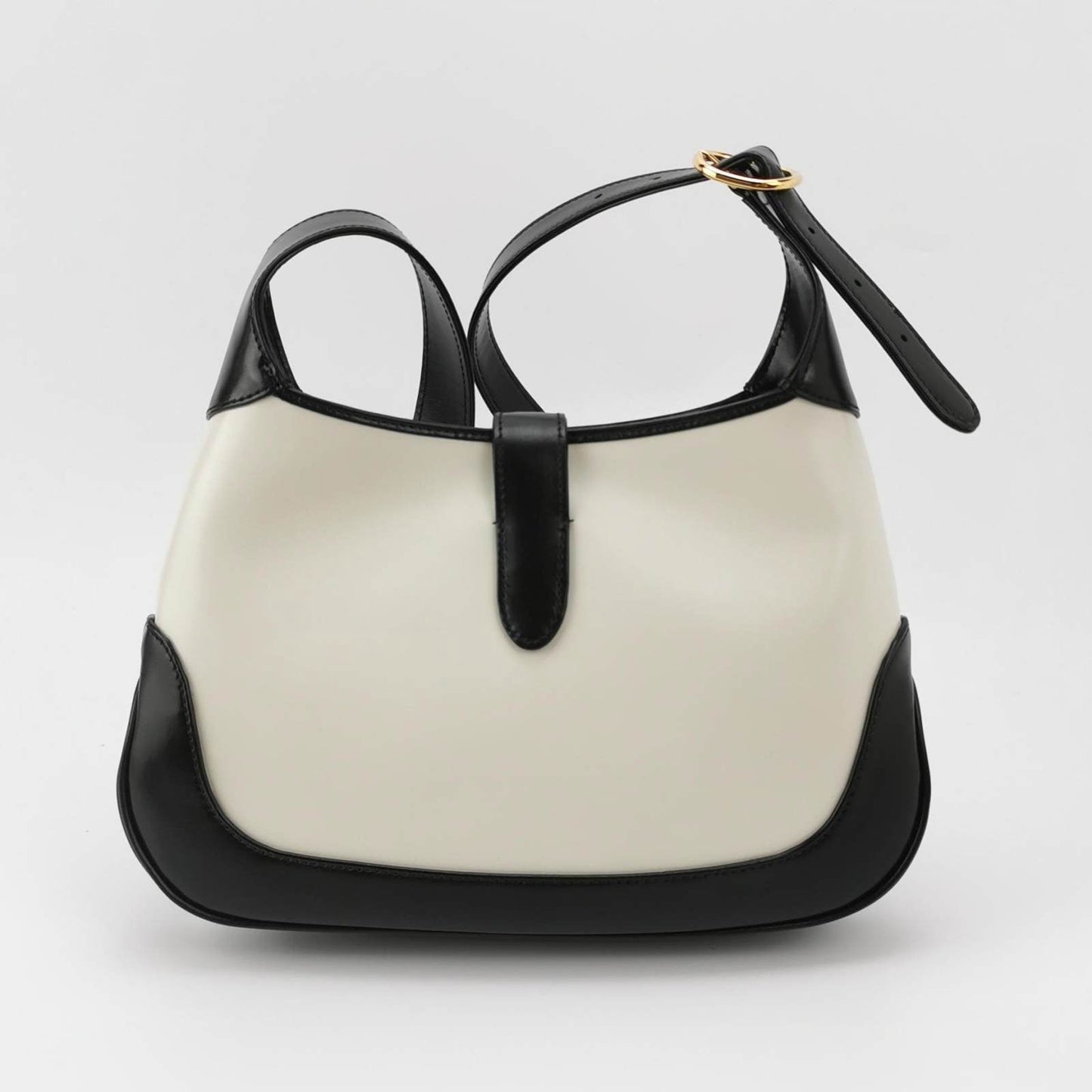 Gucci Jackie & Leather Black White Small Handbag