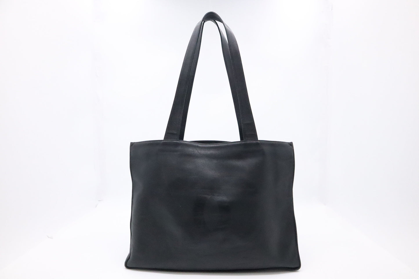 Chanel Black Leather Tote Bag