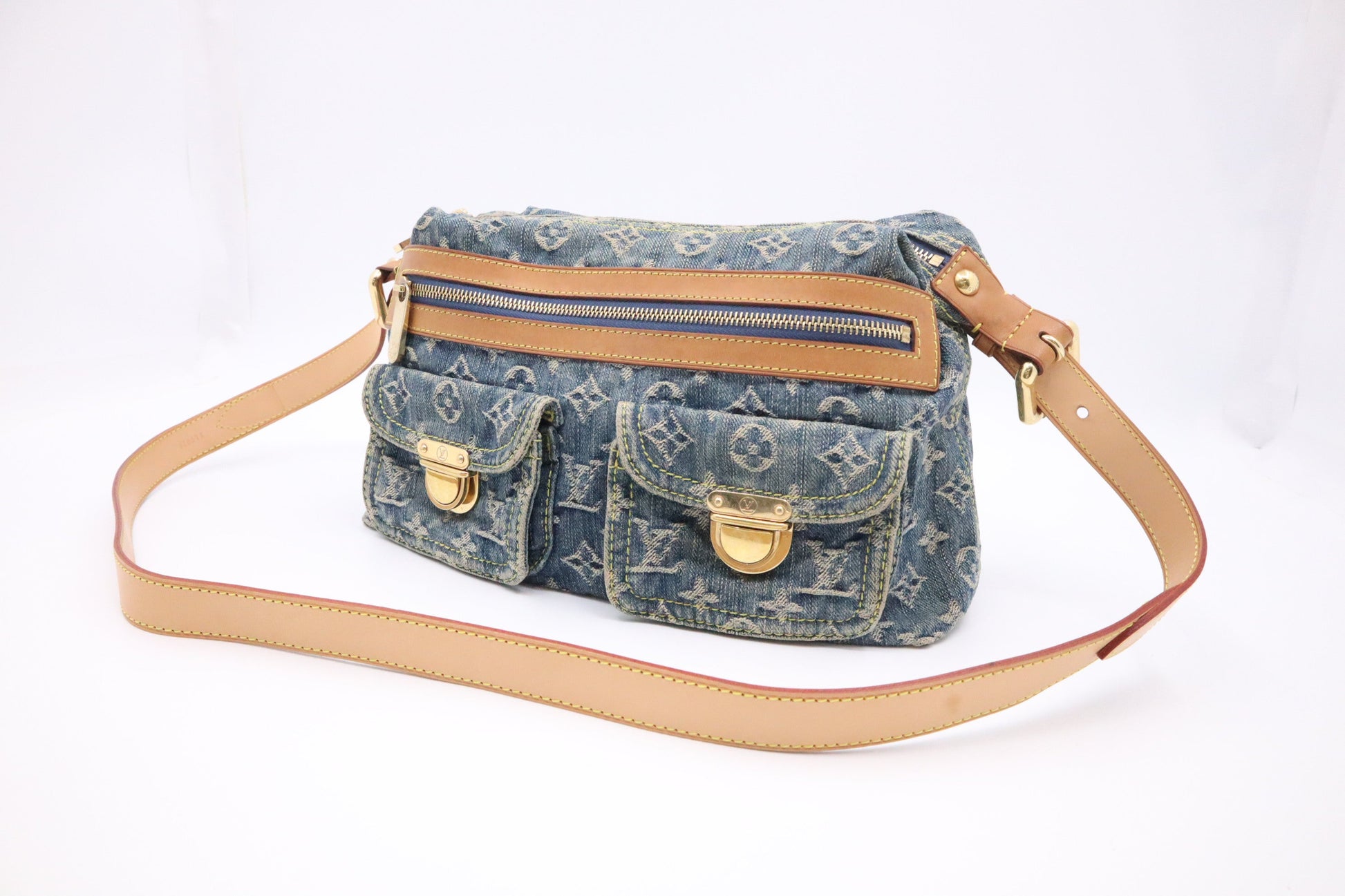 Louis Vuitton Baggy PM Denim Monogram Handbag