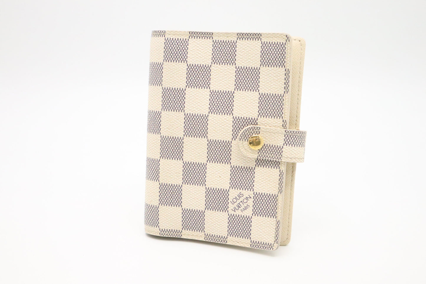 Louis Vuitton Agenda PM Azur Damier Canvas Handbag