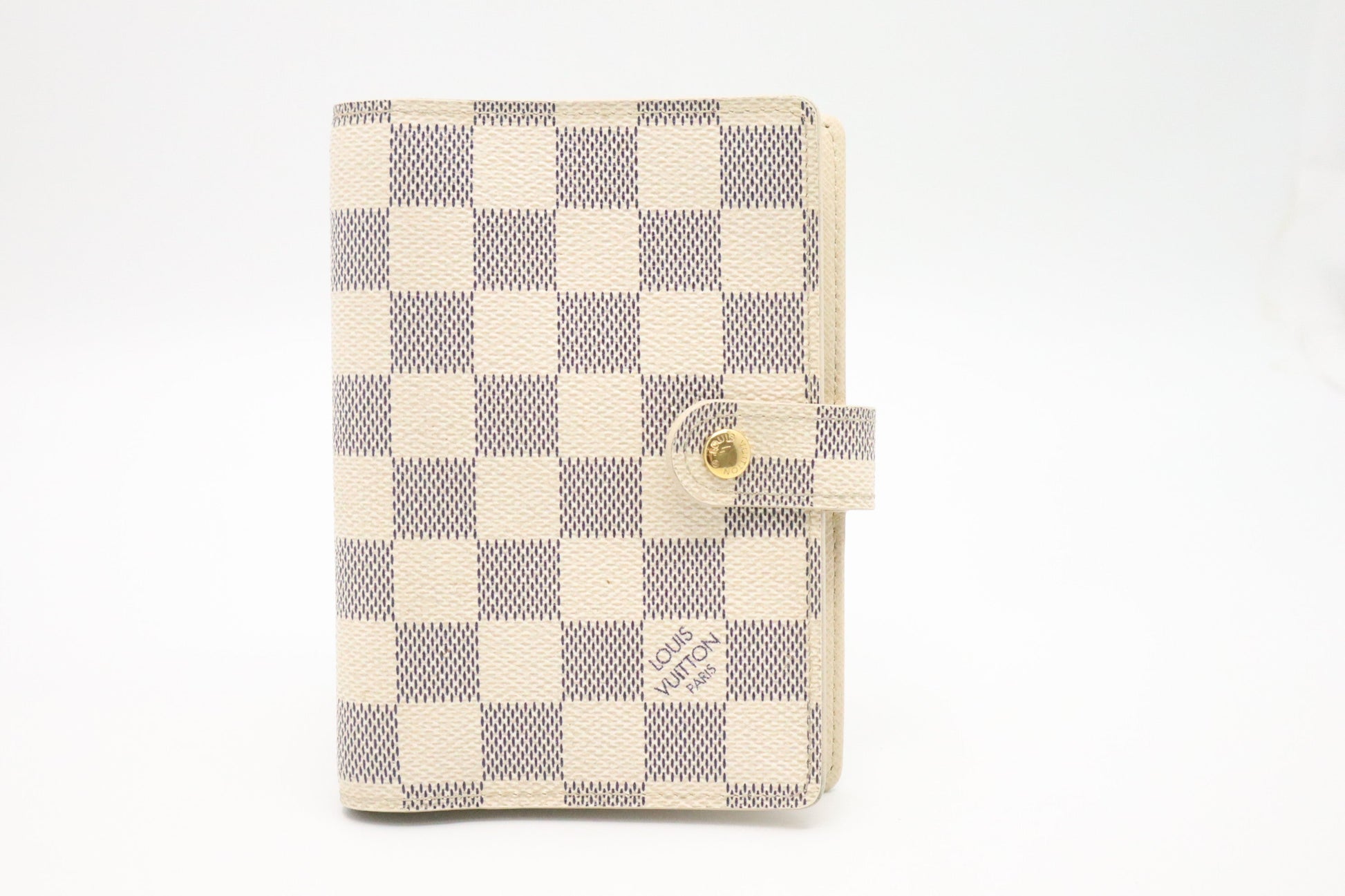 Louis Vuitton Agenda PM Azur Damier Canvas Handbag