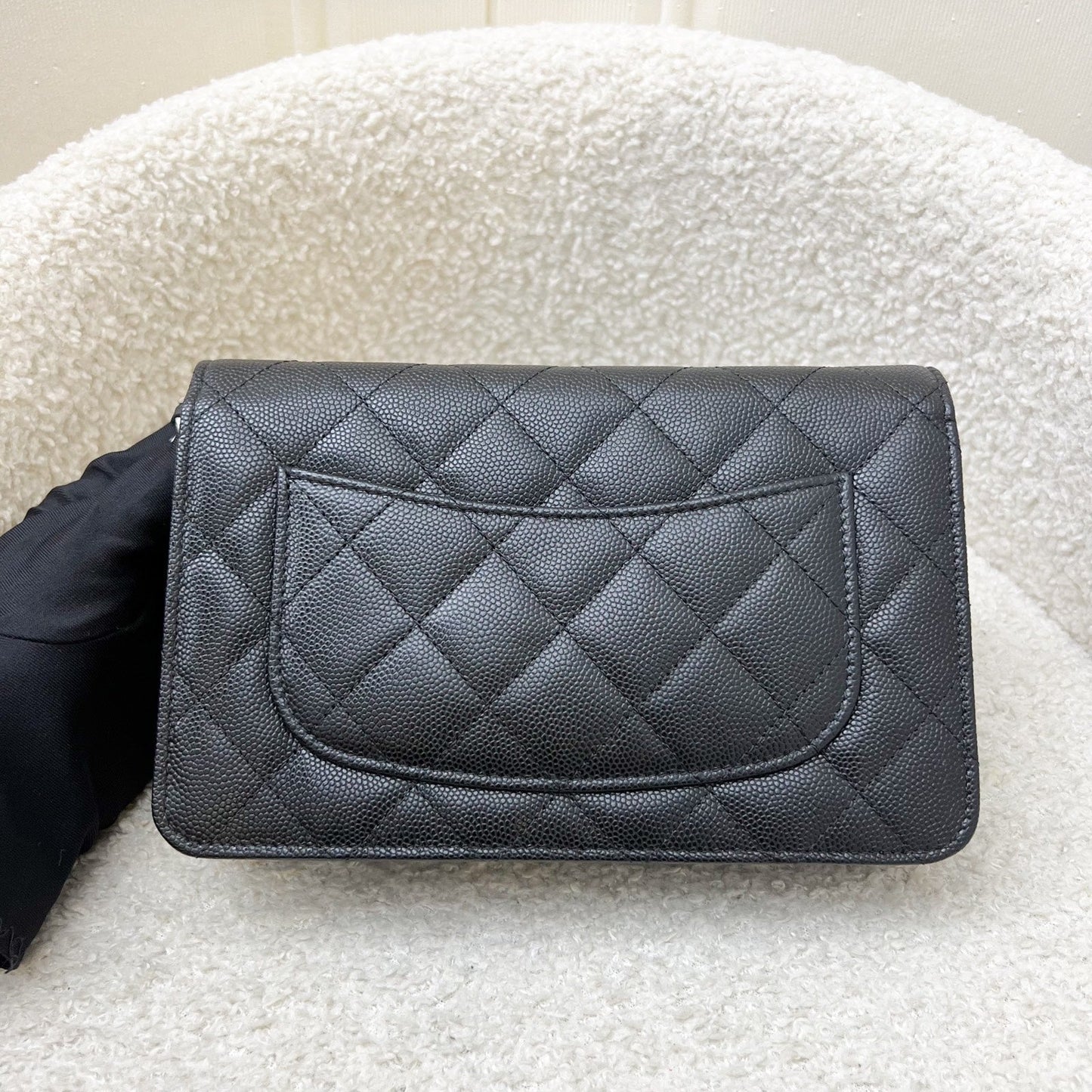 Chanel 24P Wallet On Chain Woc In Black Caviar And Shw ( ) Bag