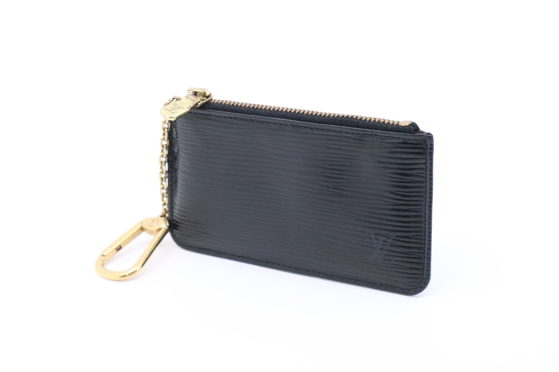 Louis Vuitton Cles Epi Leather Black Handbag Epi Leather