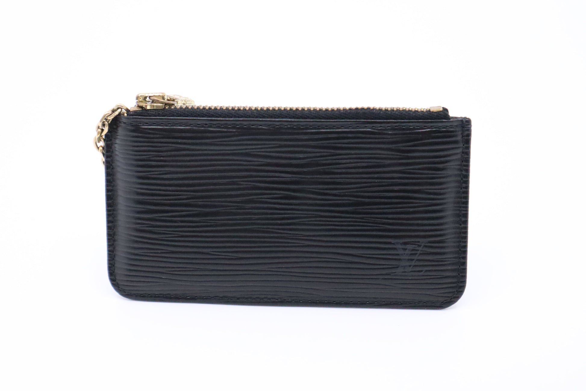 Louis Vuitton Cles Epi Leather Black Handbag Epi Leather