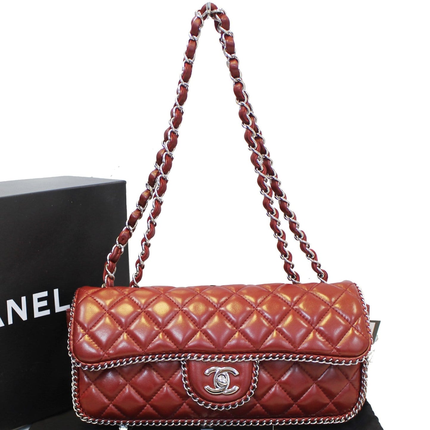 Chanel Classic Single Flap Around Quilted Lambskin Travel Bag