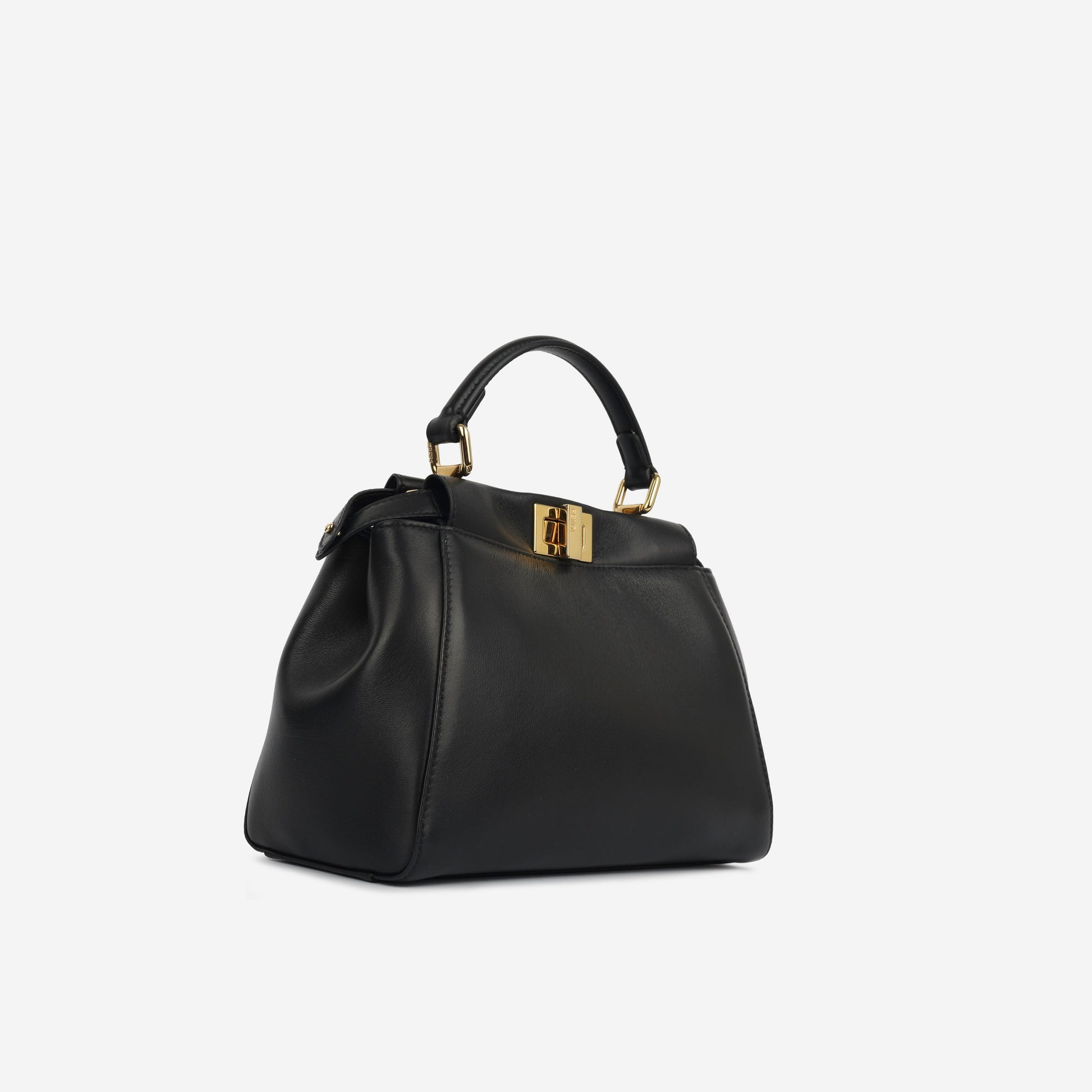 Fendi Peekaboo Tote Bag Black Mini