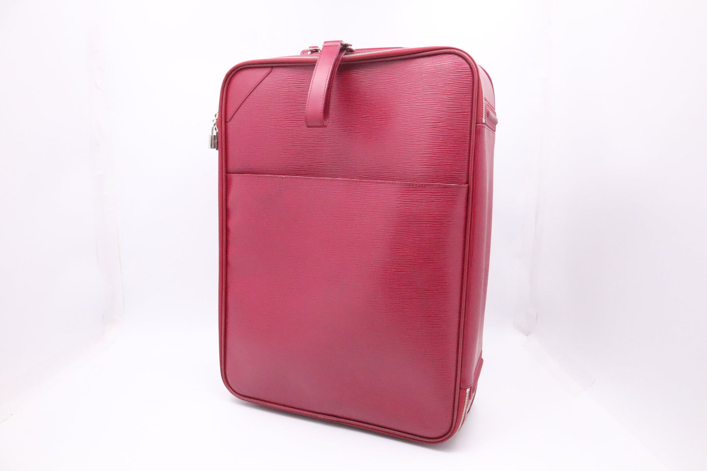 Louis Vuitton Pegase 55 Rouge Pomodoro Epi Leather Handbag