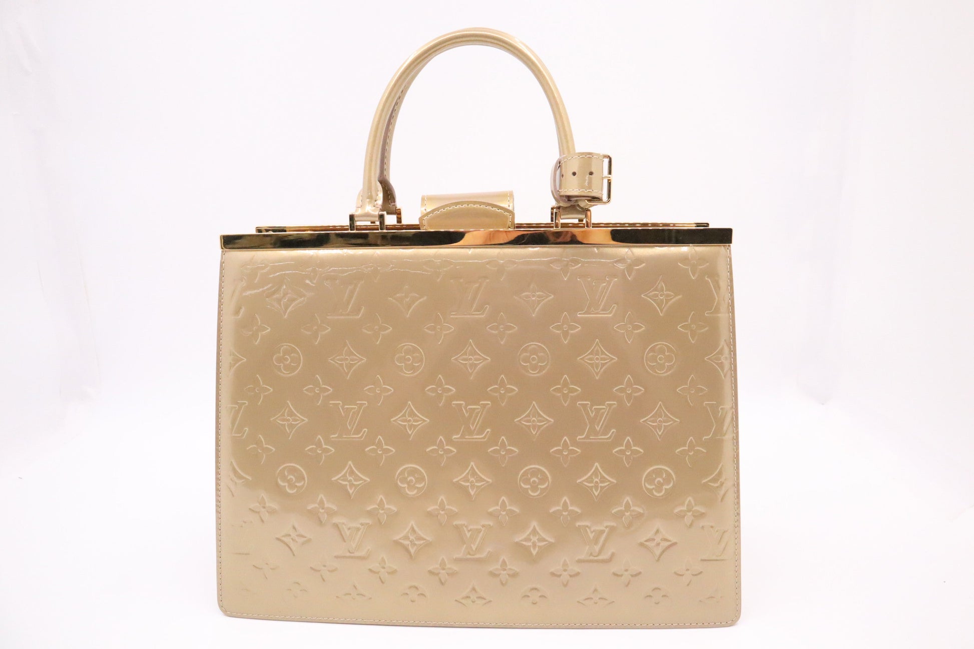 Louis Vuitton Deesse Vernis Leather Beige Handbag