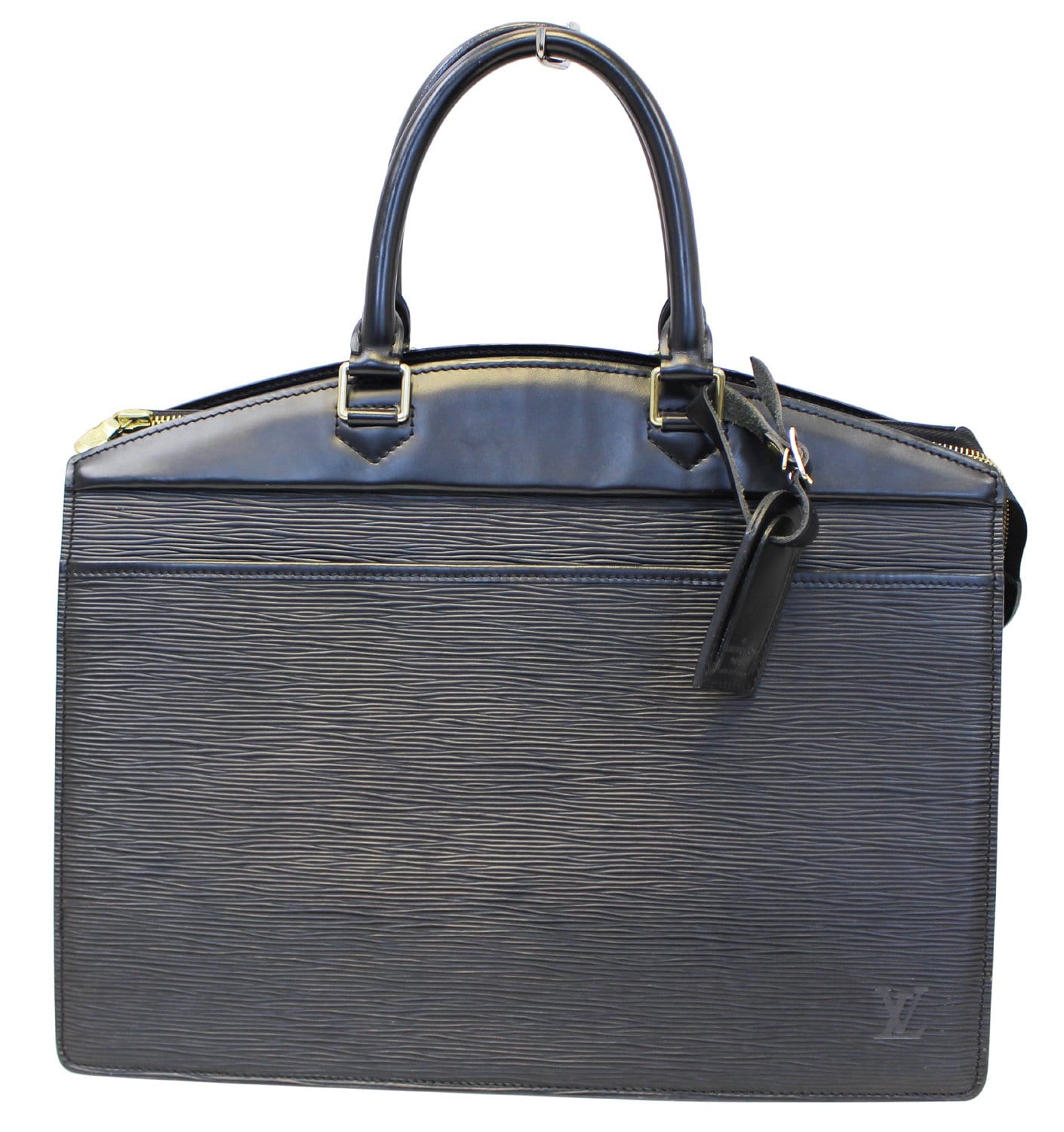 Louis Epi Riviera Travel Bag Leather Black