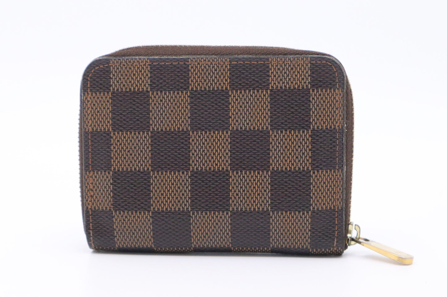 Louis Vuitton Compact Zippy Ebene Damier Canvas Handbag