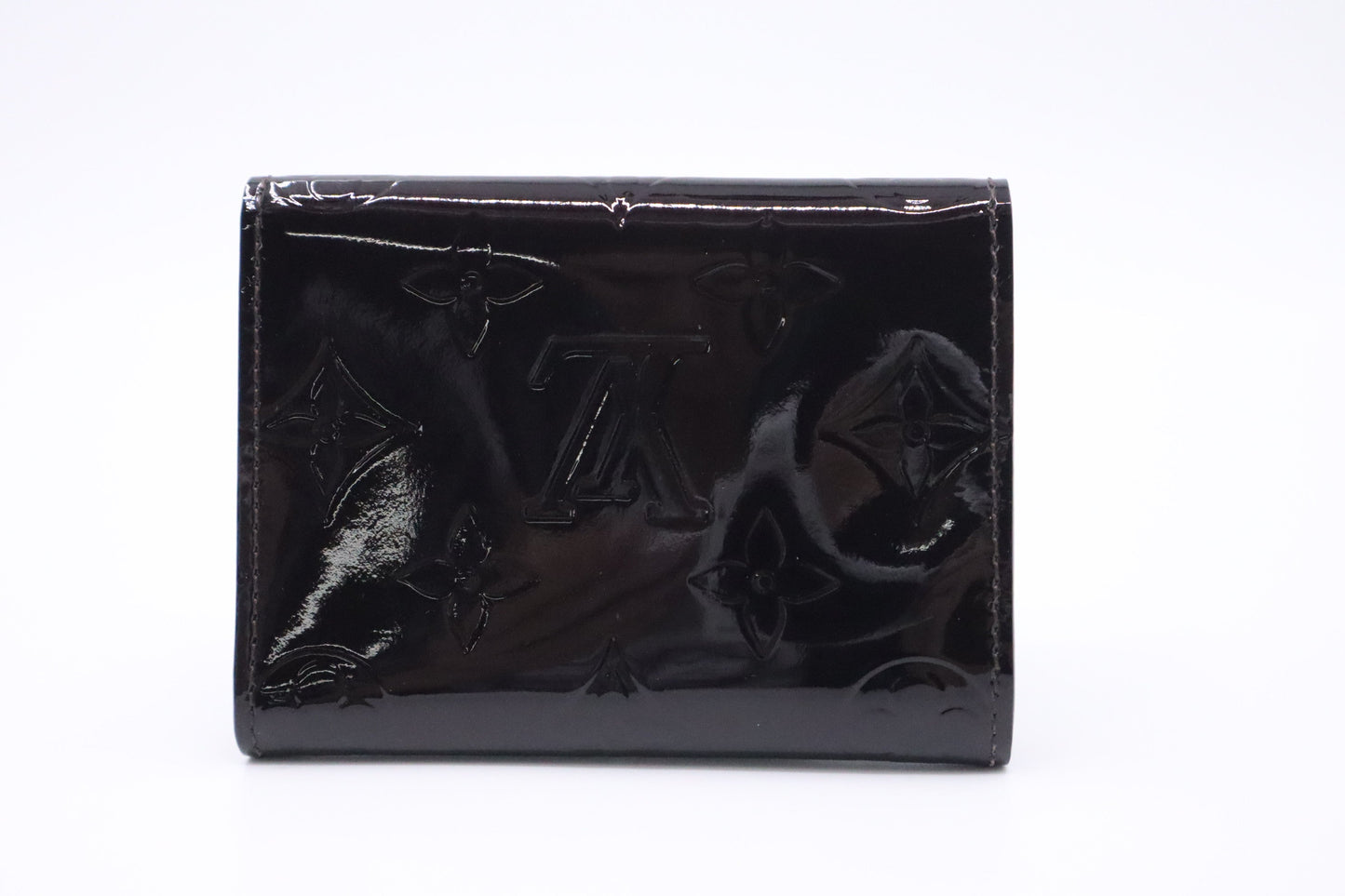 Louis Vuitton Card Purple Vernis Leather Wallet Case