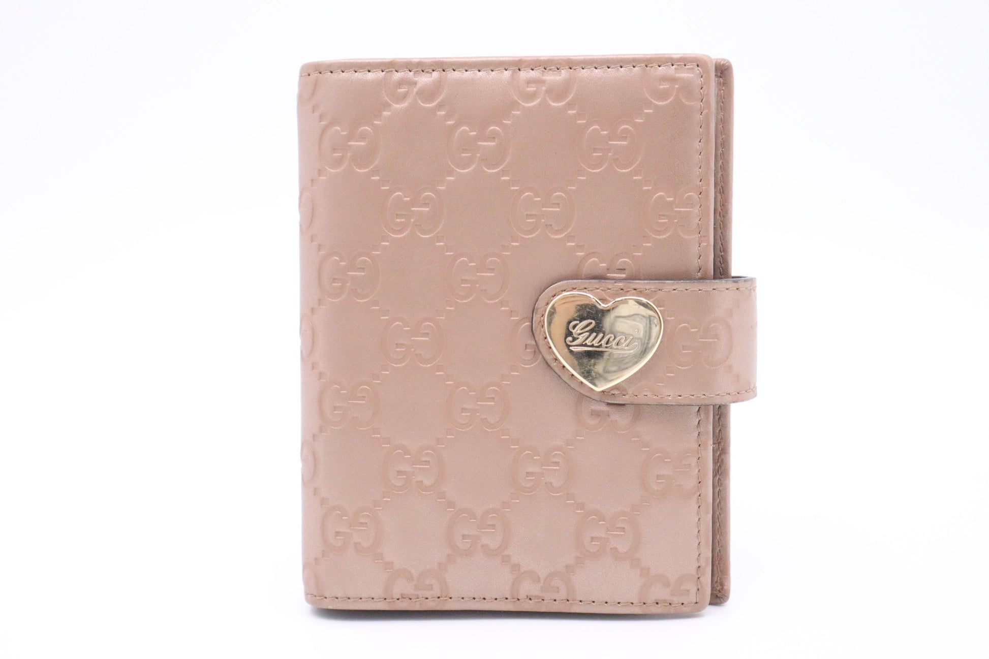 Gucci Heart Agenda GG Leather Pink Handbag